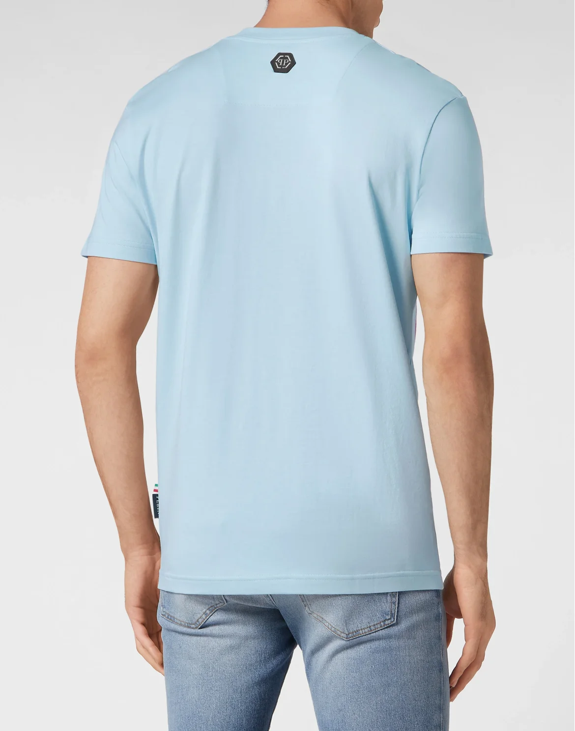 T-shirt Round Neck SS Dripping Skull, цвет: Голубой