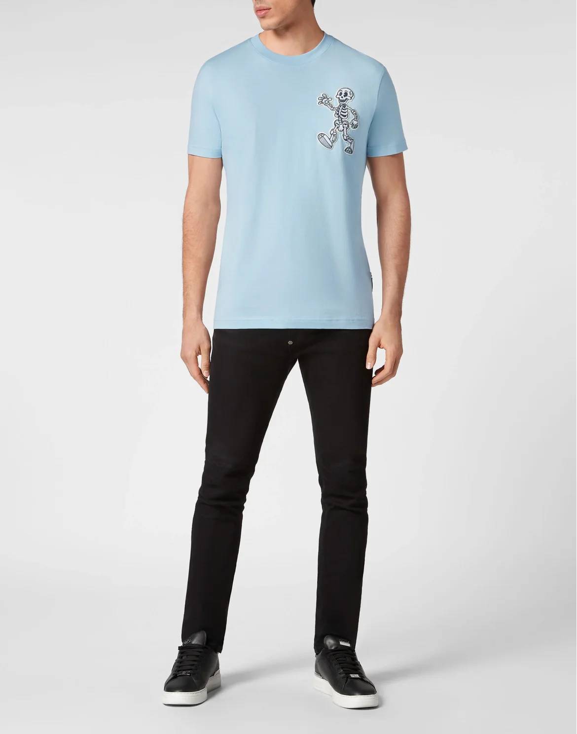 T-shirt Round Neck SS Skully Gang, цвет: Голубой