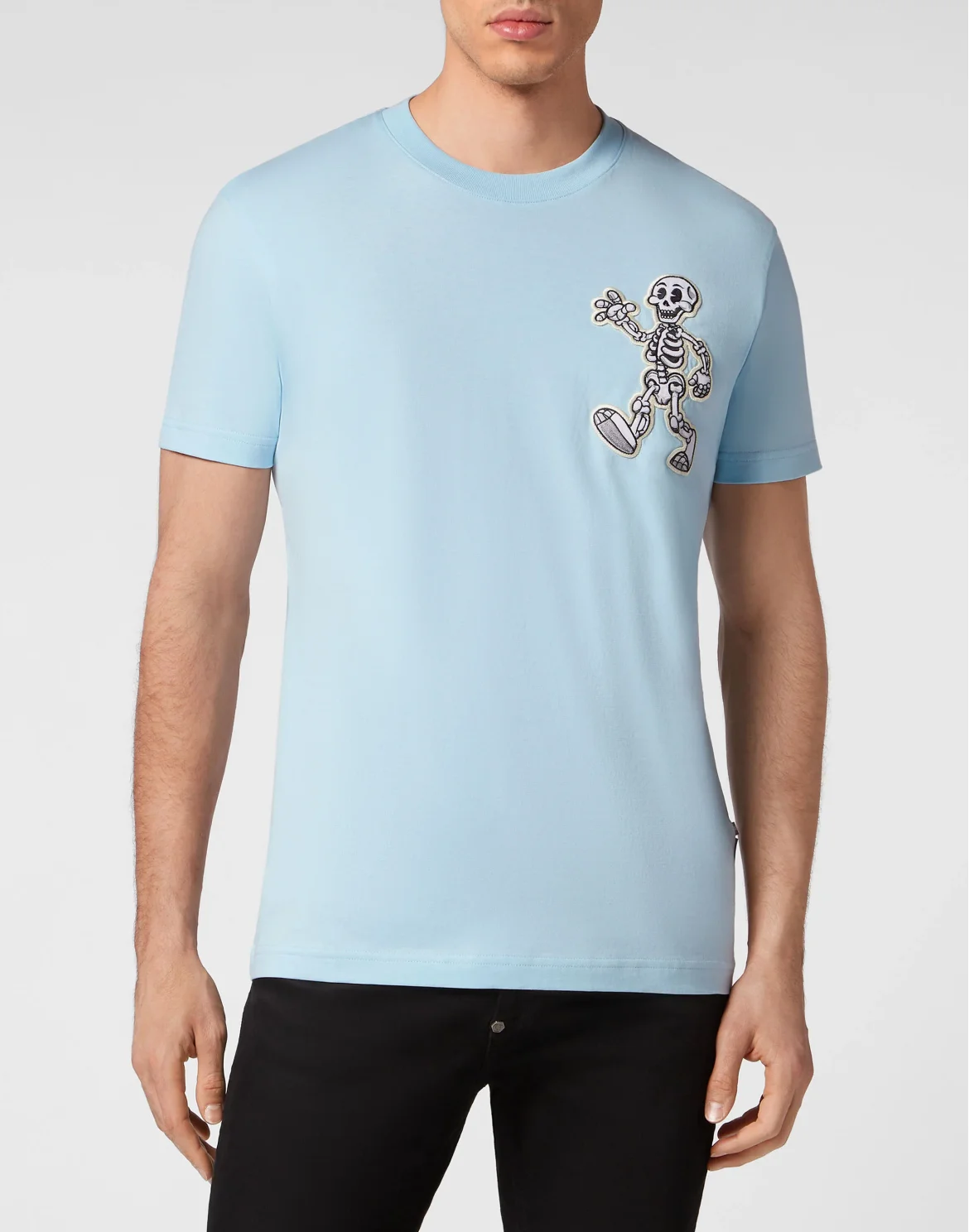 T-shirt Round Neck SS Skully Gang, цвет: Голубой