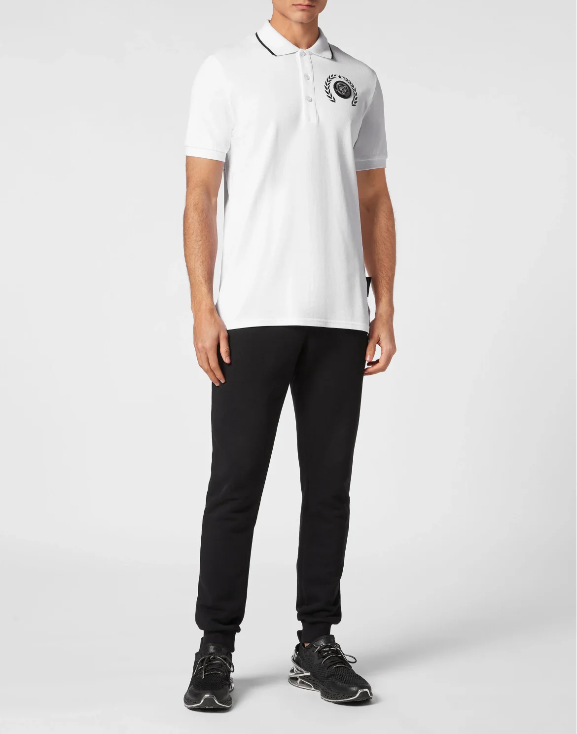 Polo Shirt Slim Fit SS Carbon Tiger, цвет: Белый