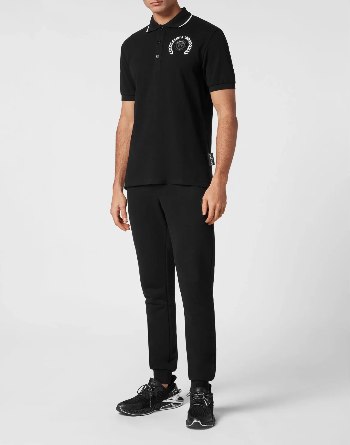 Polo Shirt Slim Fit SS Carbon Tiger, цвет: Черный
