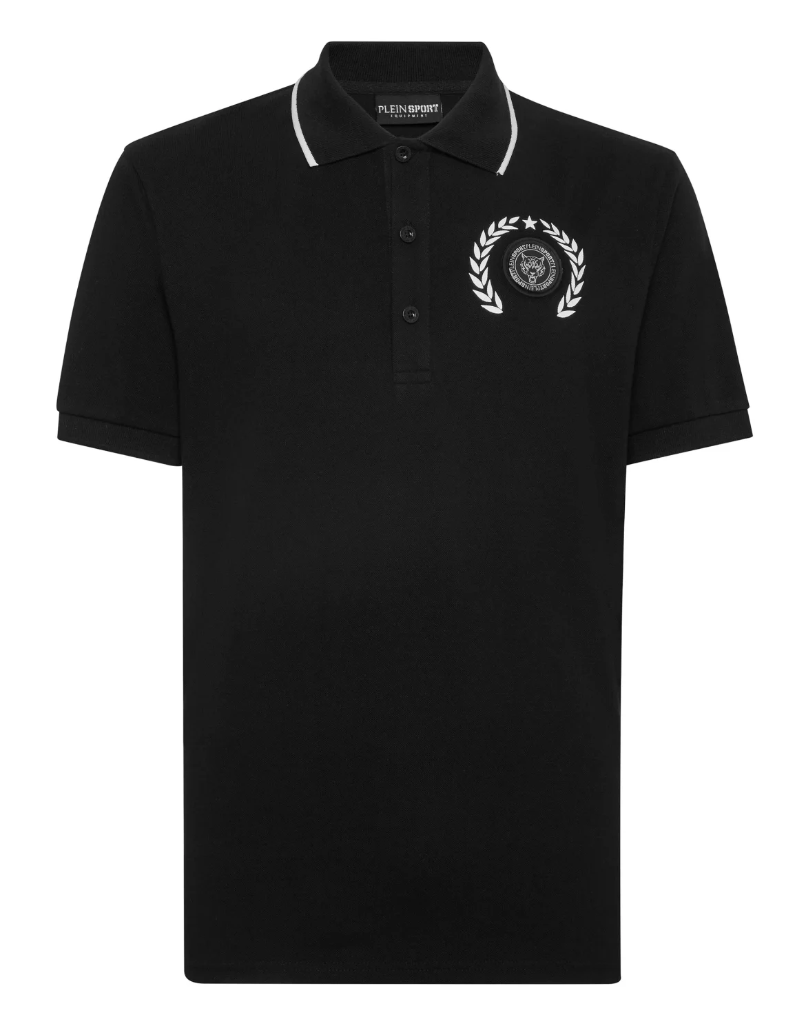 Polo Shirt Slim Fit SS Carbon Tiger, цвет: Черный