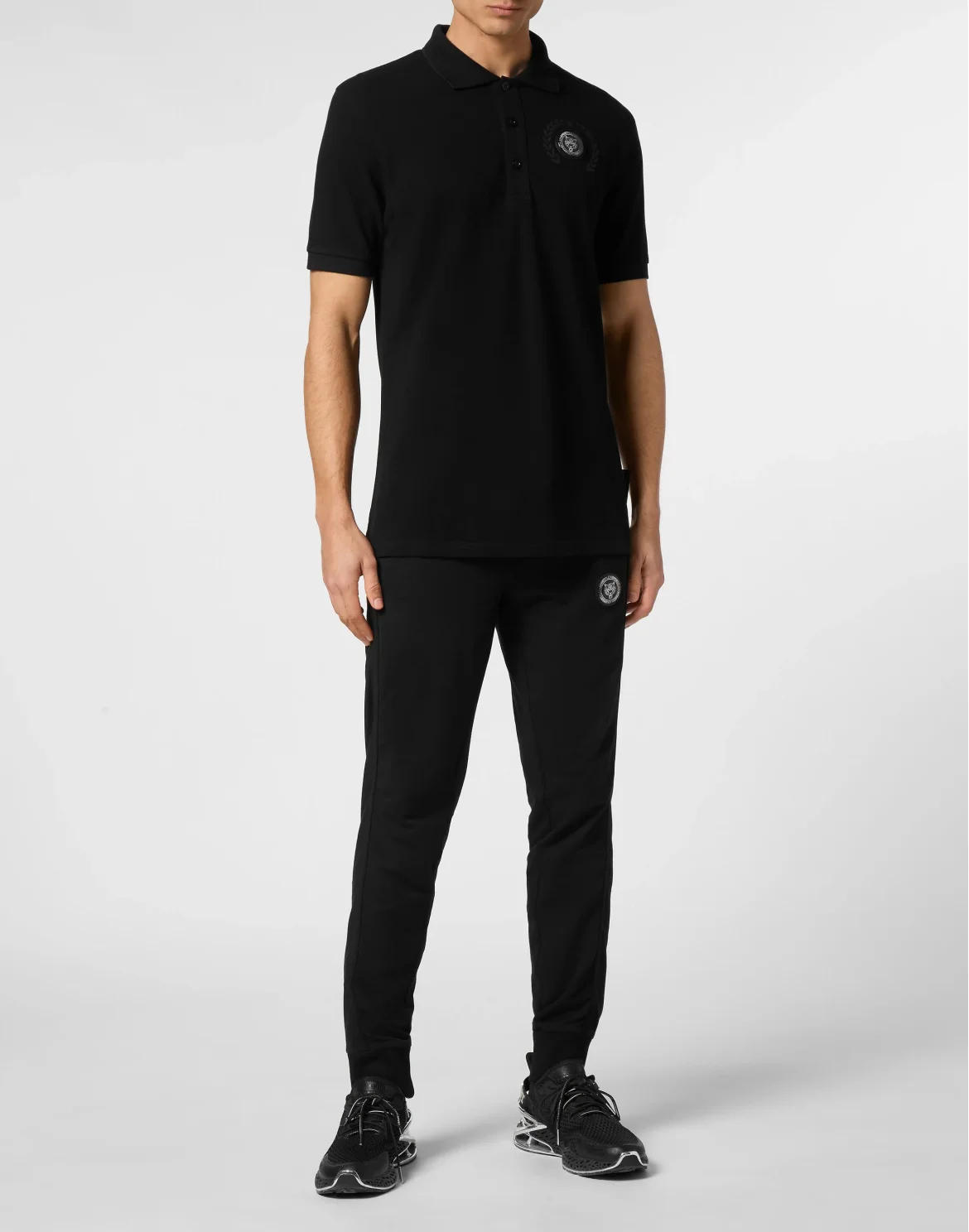 Polo Shirt Slim Fit SS Carbon Tiger, цвет: Черный
