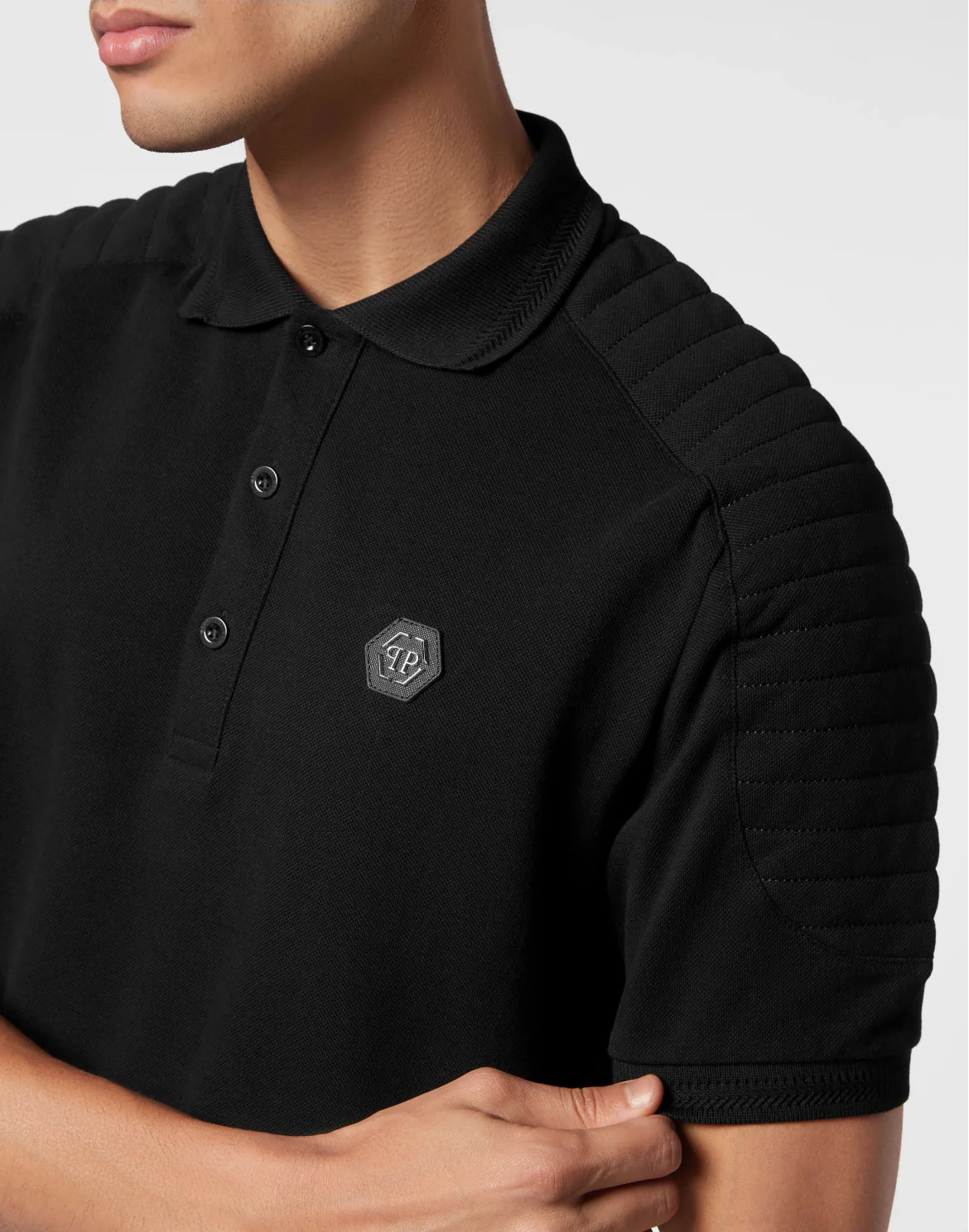 Piquet Polo shirt SS, цвет: Черный