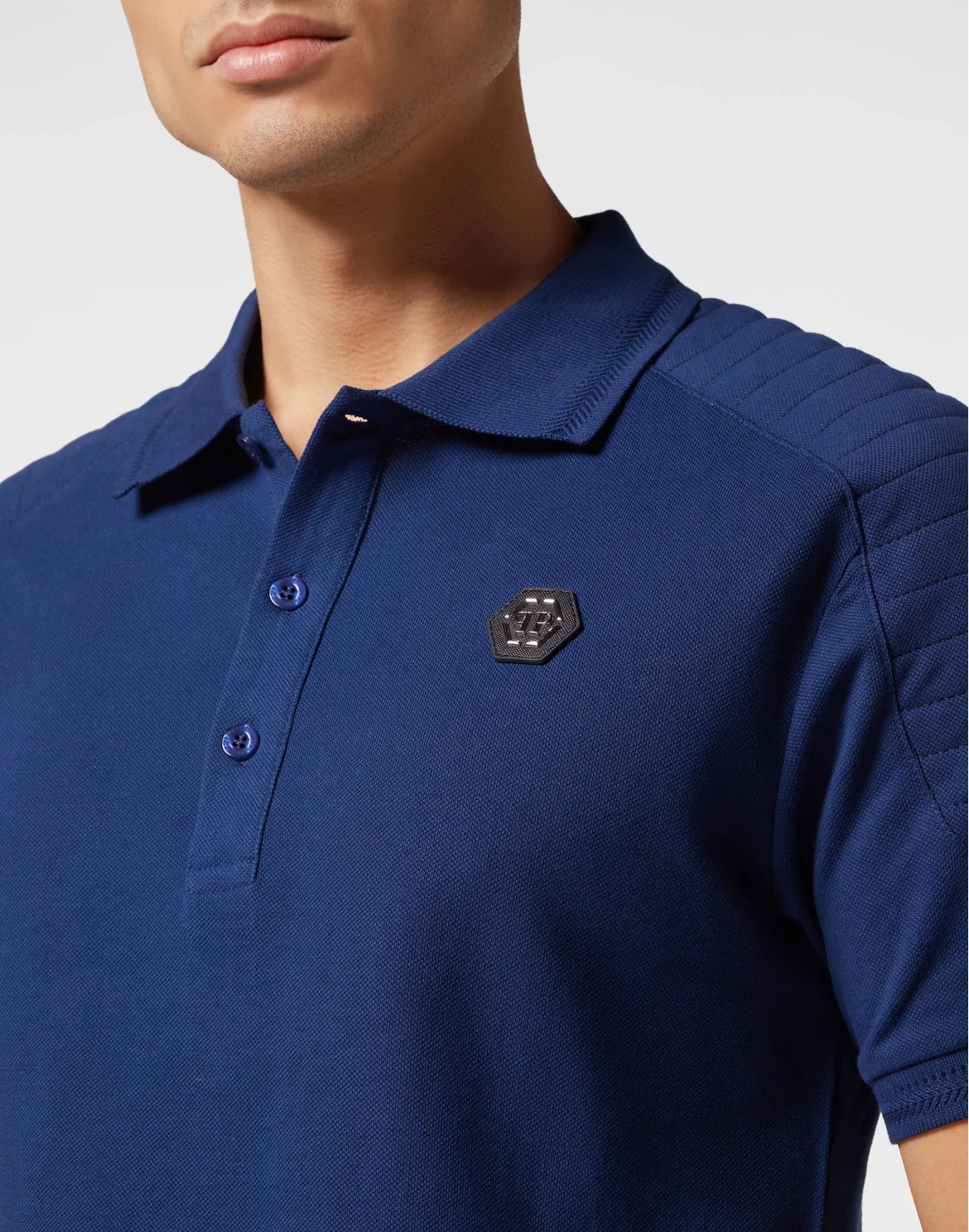 Piquet Polo shirt SS, цвет: Синий