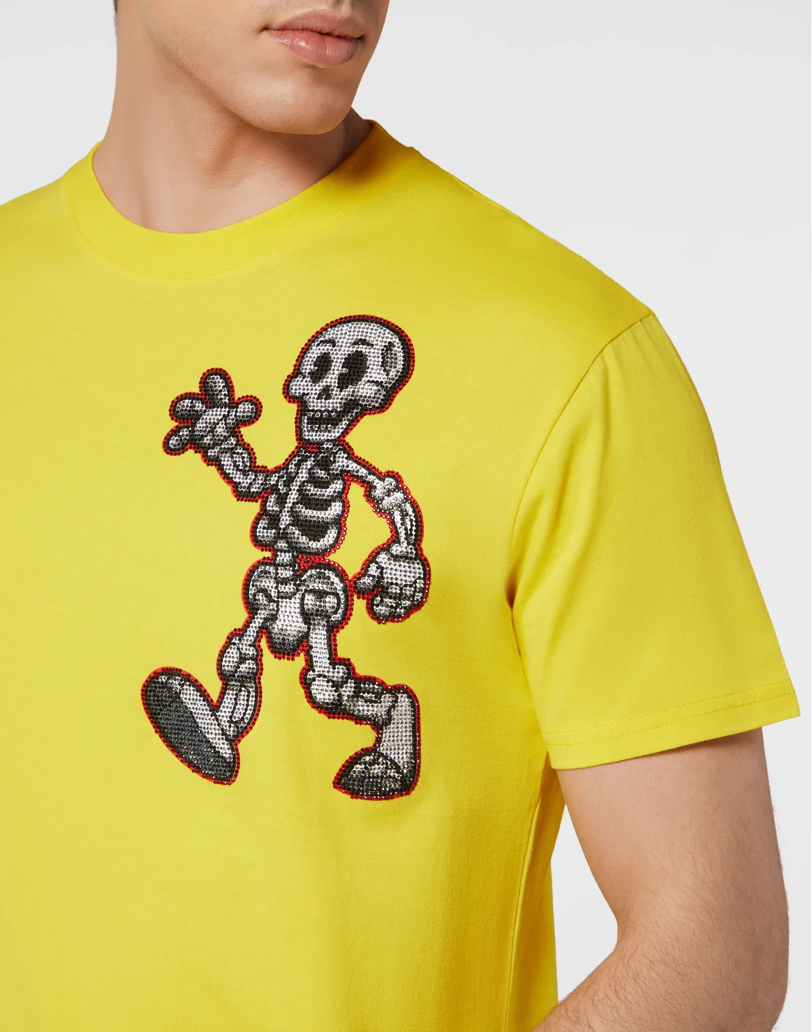 T-shirt Round Neck SS Skeleton, цвет: Желтый