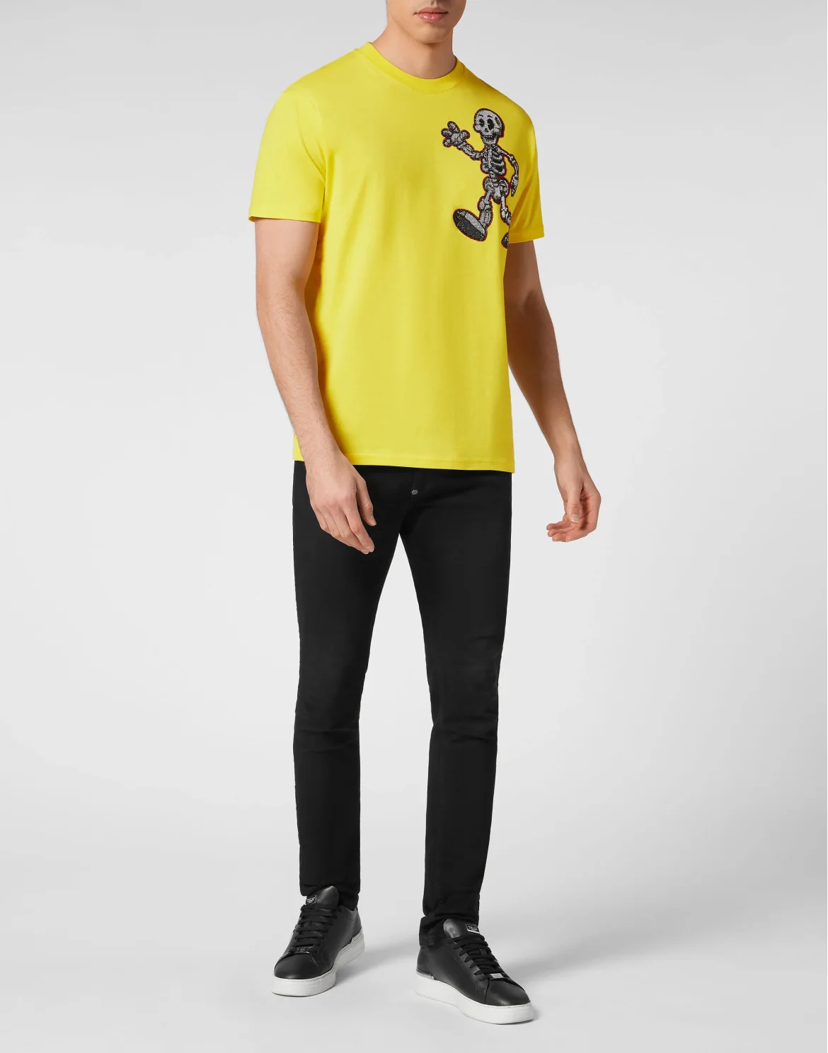 T-shirt Round Neck SS Skeleton, цвет: Желтый