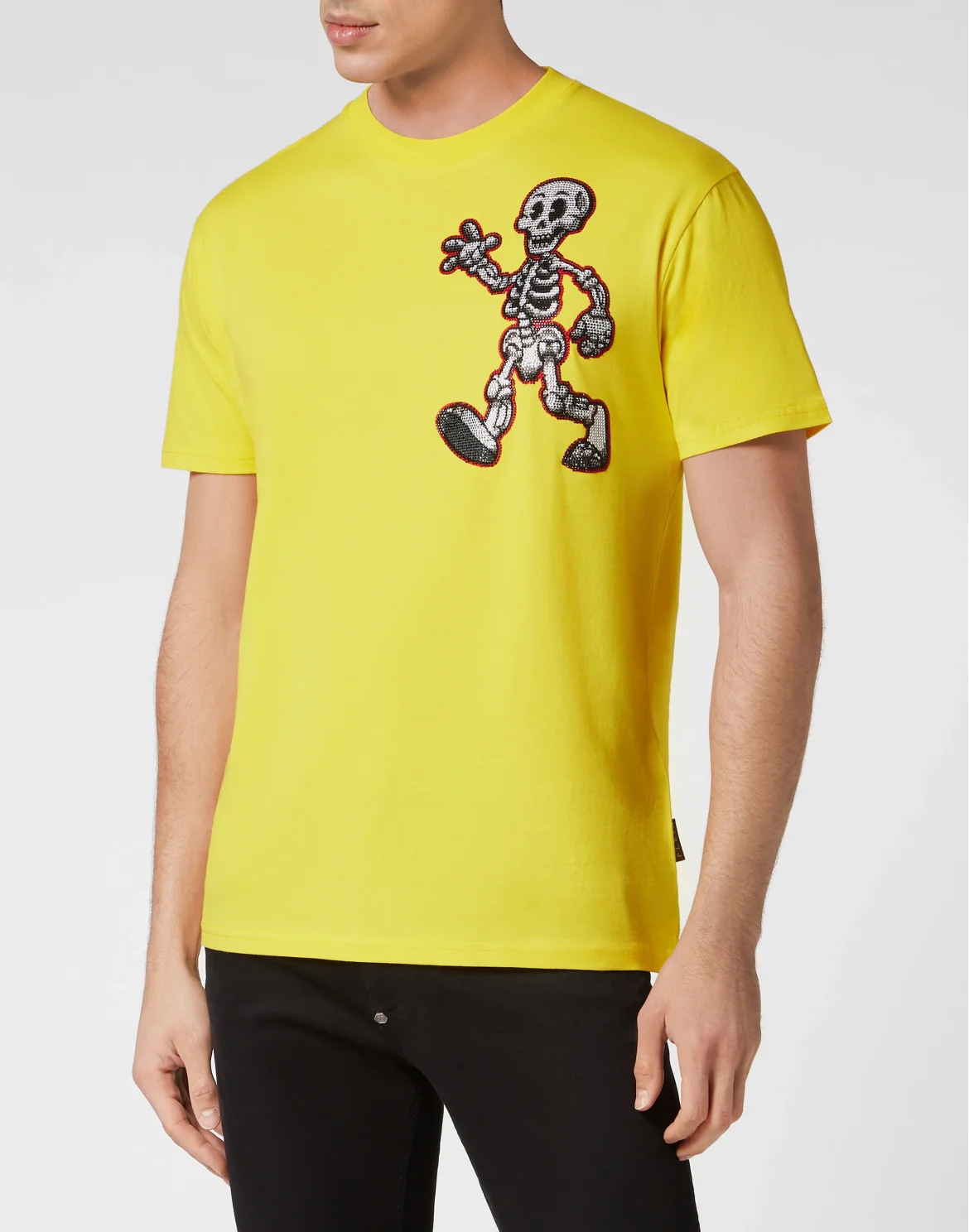 T-shirt Round Neck SS Skeleton, цвет: Желтый