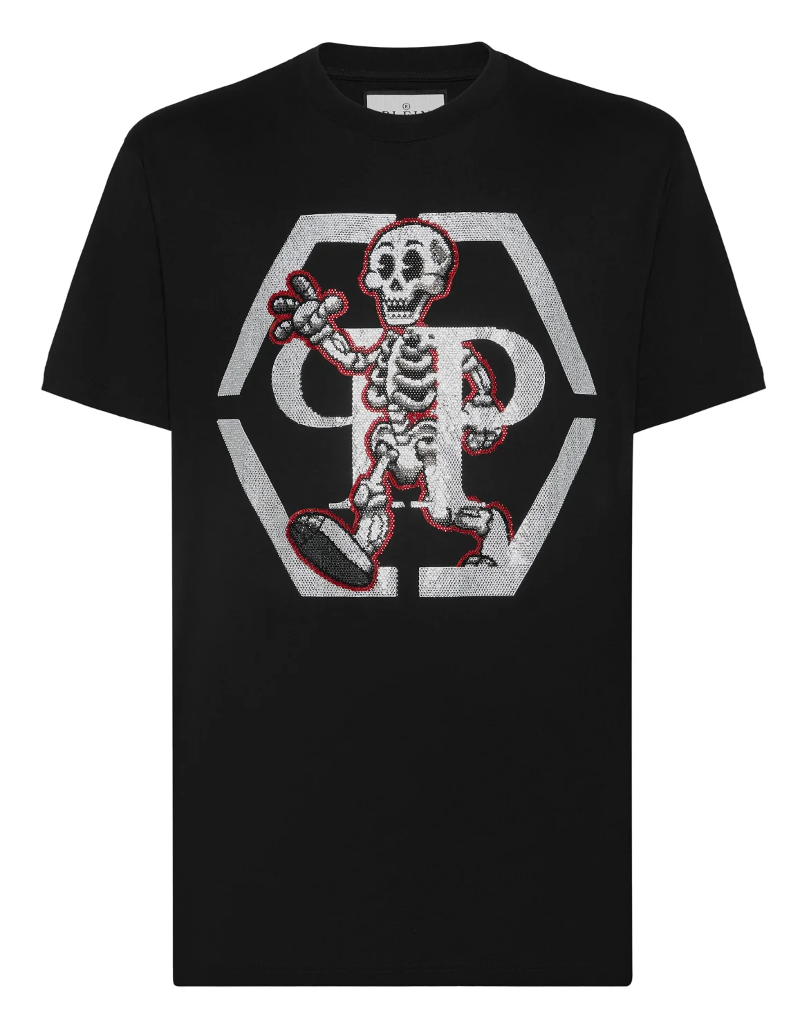 T-shirt Round Neck SS Skeleton, цвет: Черный