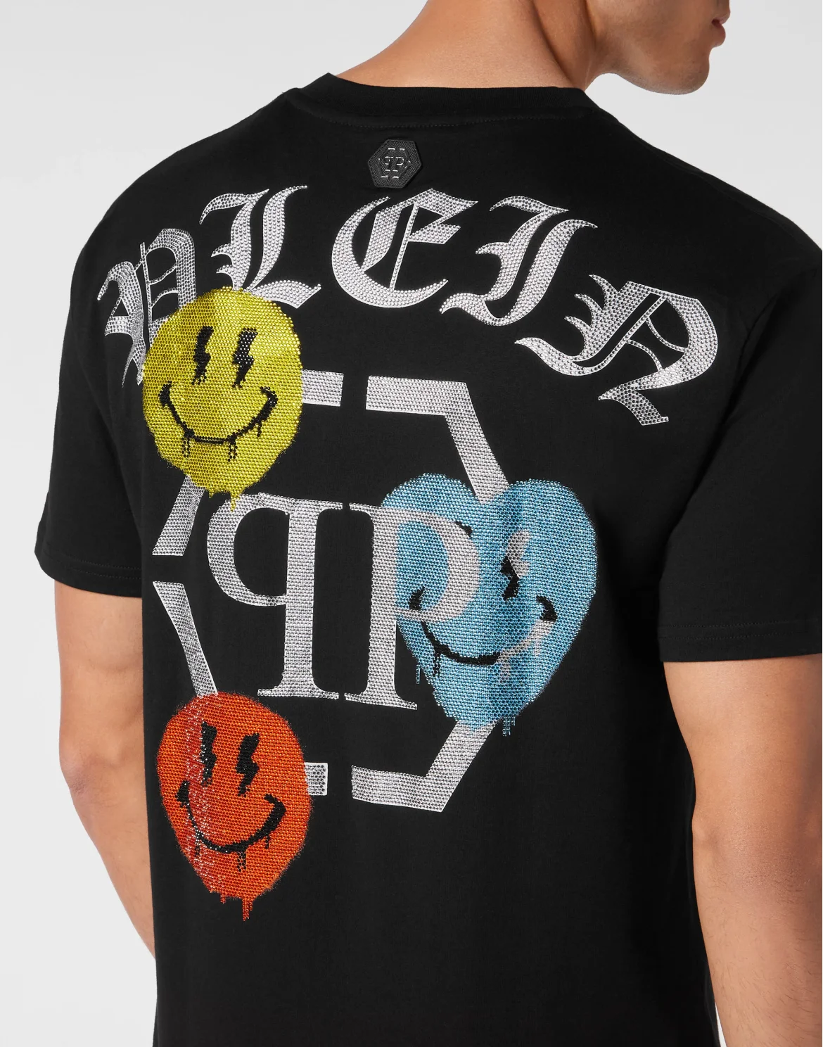T-shirt Round Neck SS Smile, цвет: Черный
