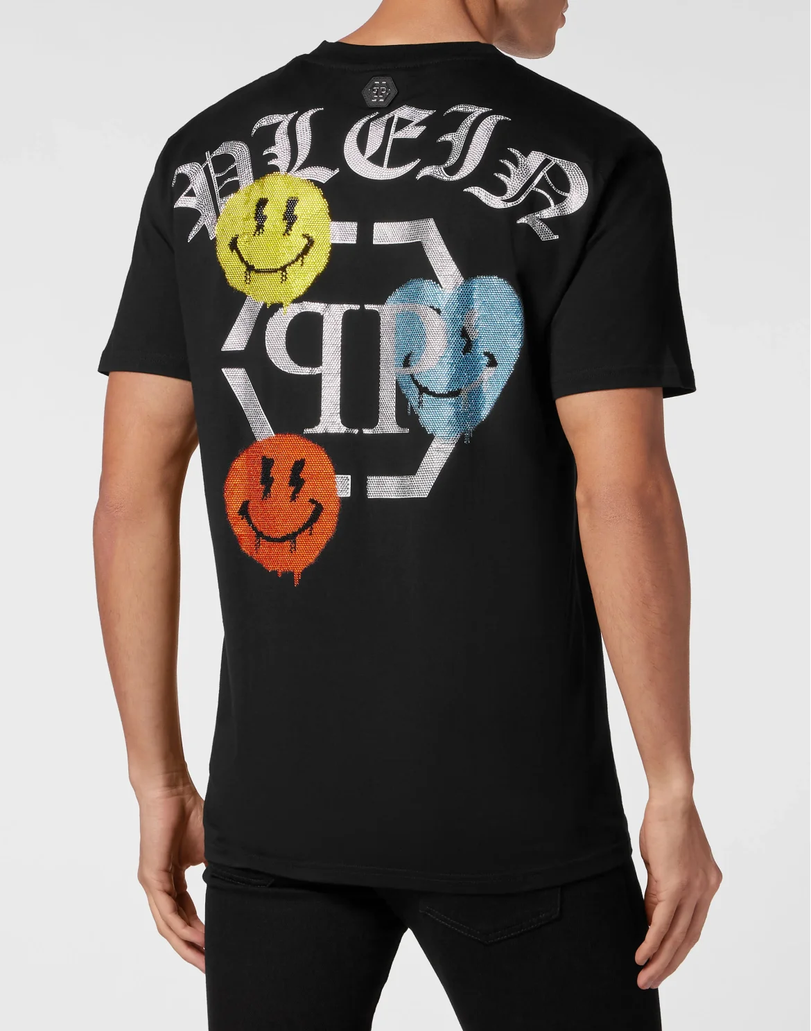 T-shirt Round Neck SS Smile, цвет: Черный