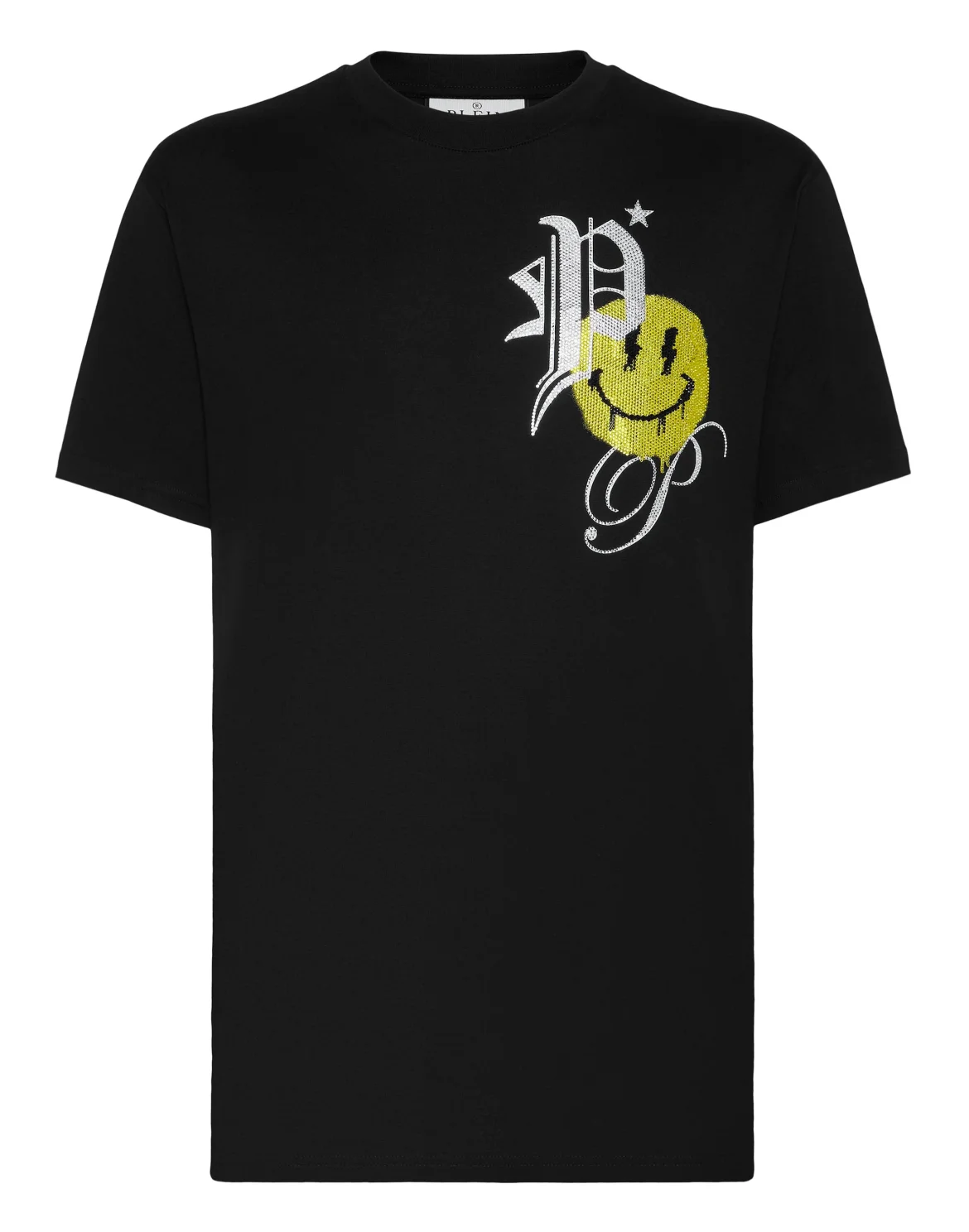 T-shirt Round Neck SS Smile, цвет: Черный