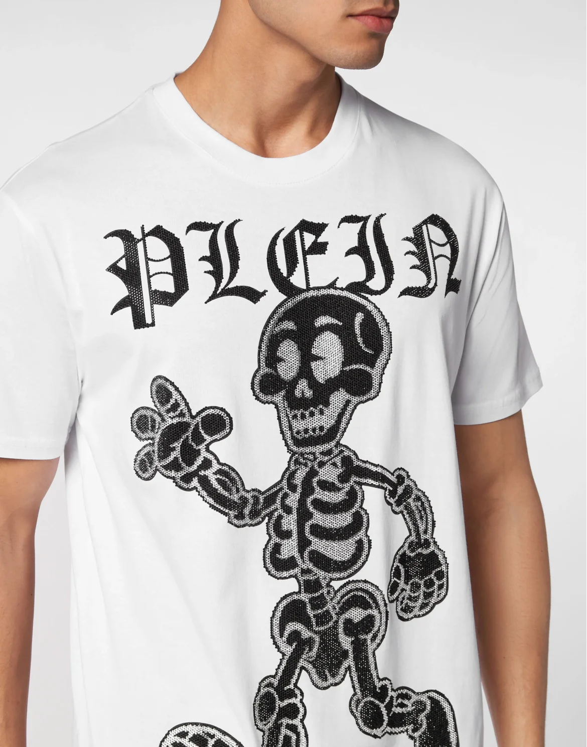T-shirt Round Neck SS Skeleton, цвет: Белый
