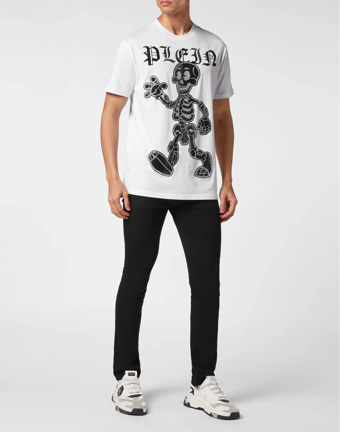 T-shirt Round Neck SS Skeleton, цвет: Белый