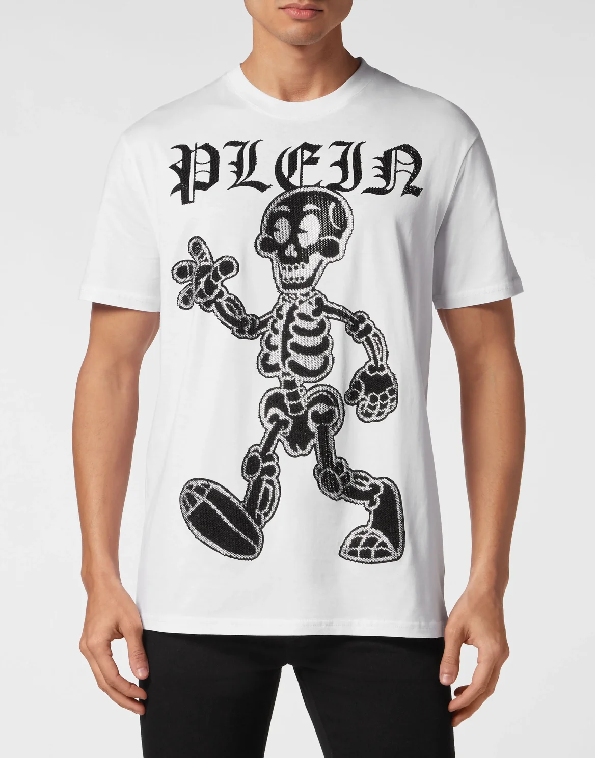 T-shirt Round Neck SS Skeleton, цвет: Белый
