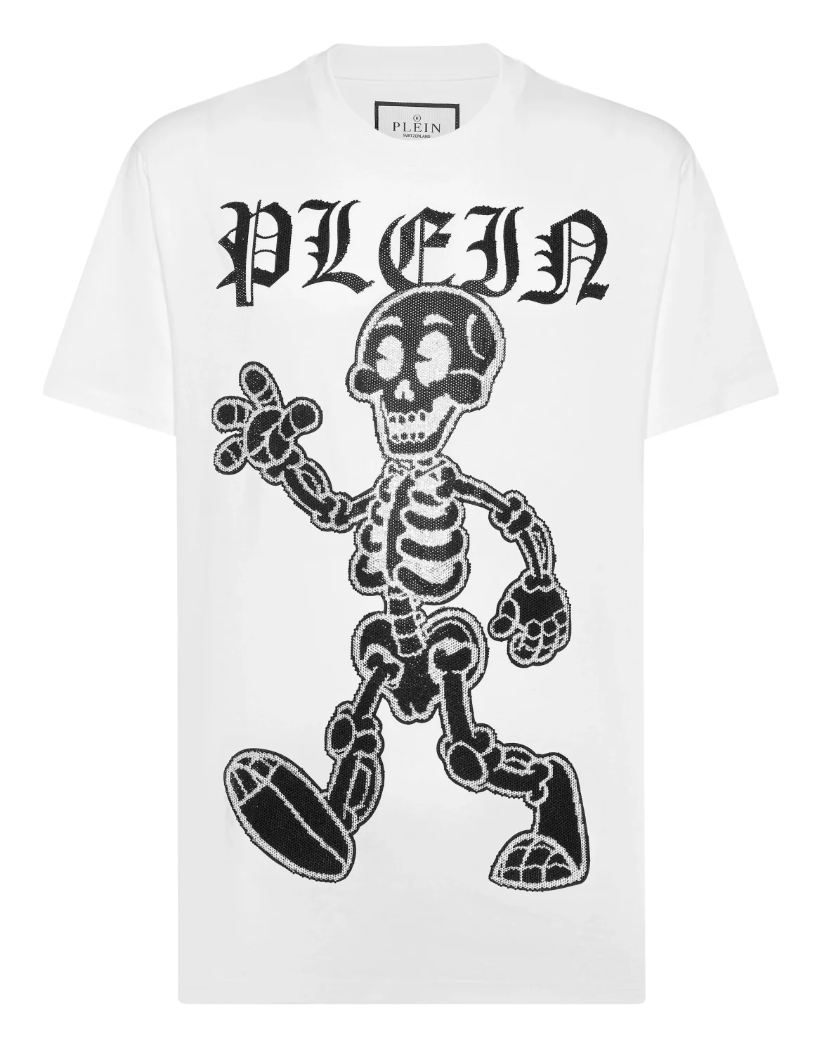 T-shirt Round Neck SS Skeleton, цвет: Белый