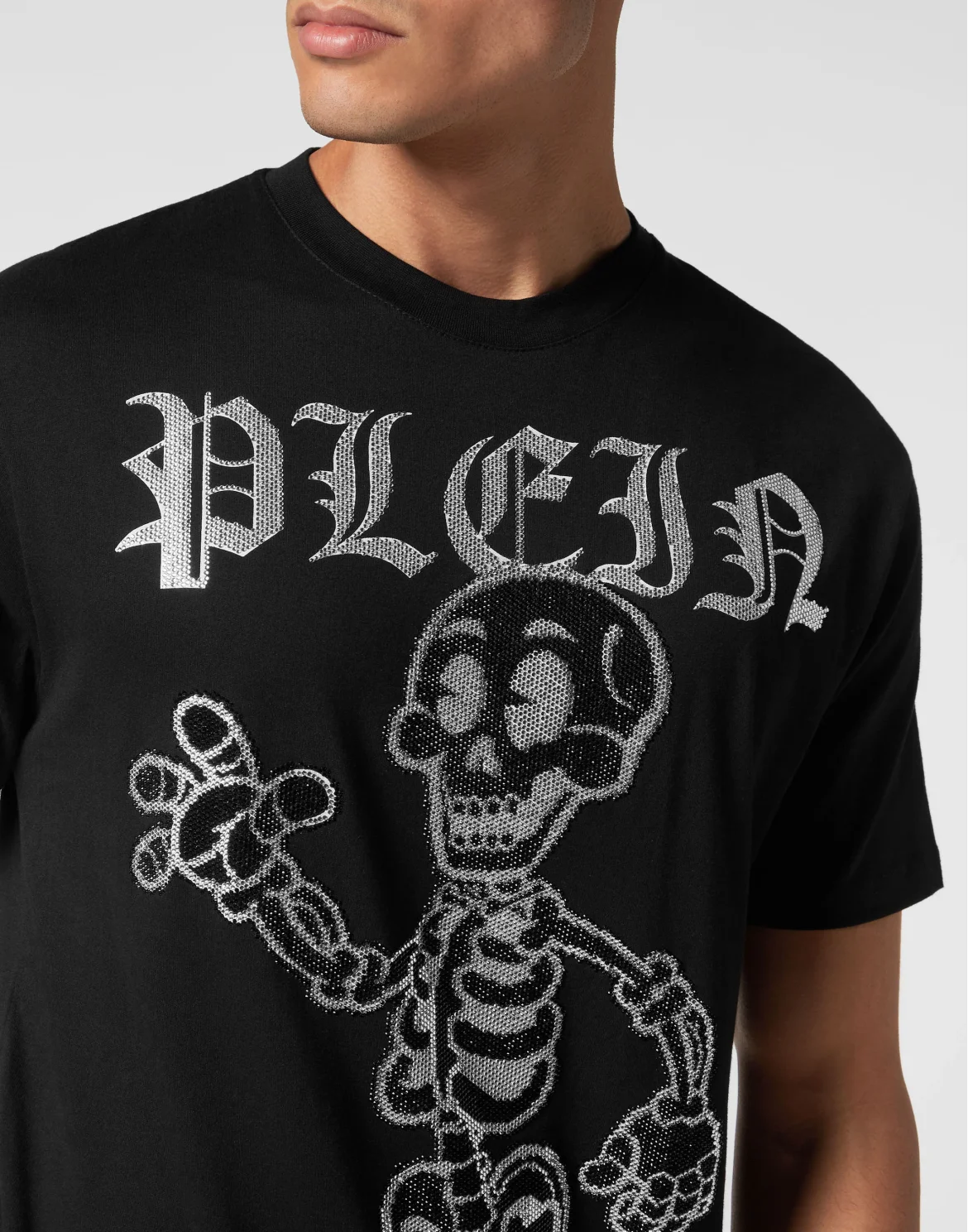 T-shirt Round Neck SS Skeleton, цвет: Черный