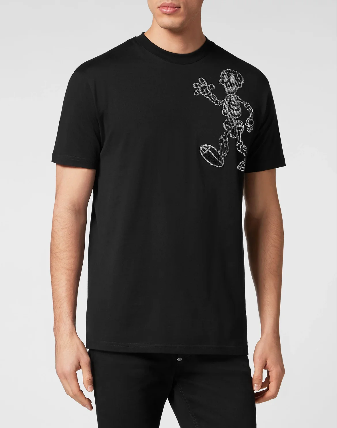 T-shirt Round Neck SS Skeleton, цвет: Черный