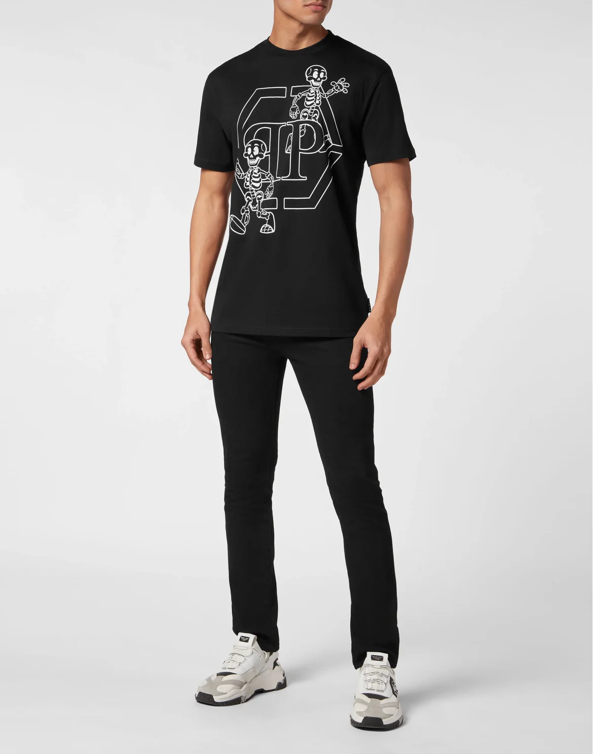 T-shirt Round Neck SS Skeleton, цвет: Черный