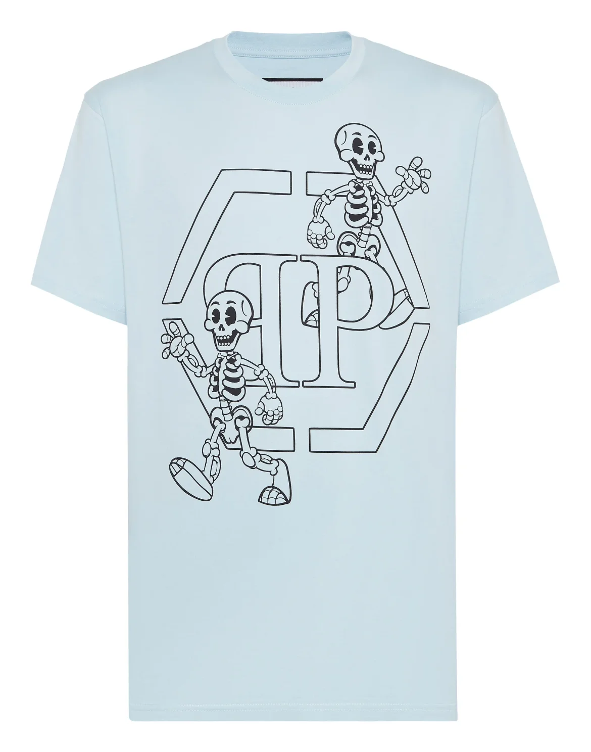 T-shirt Round Neck SS Skeleton, цвет: Голубой