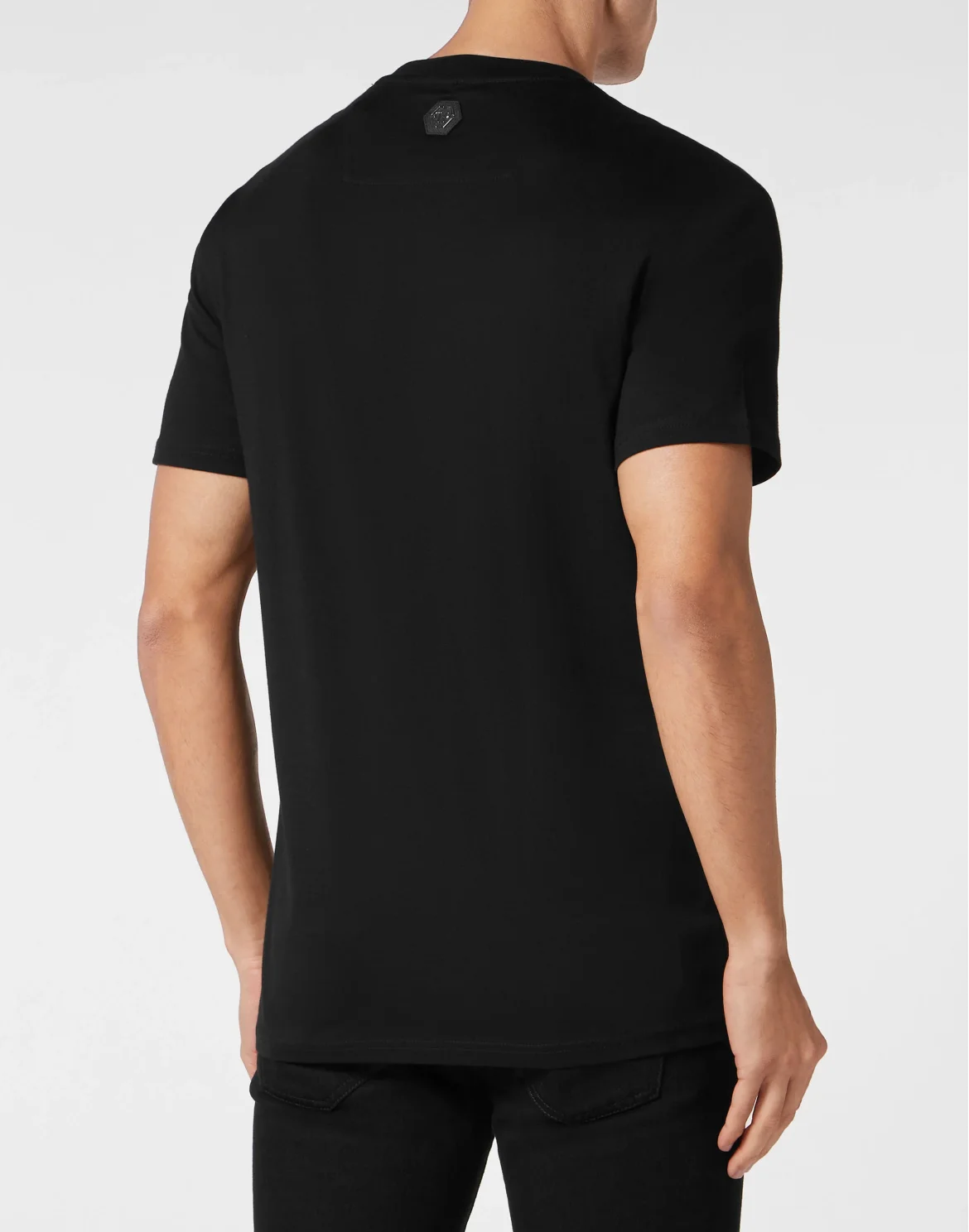 T-shirt Round Neck SS with stones Skeleton, цвет: Черный
