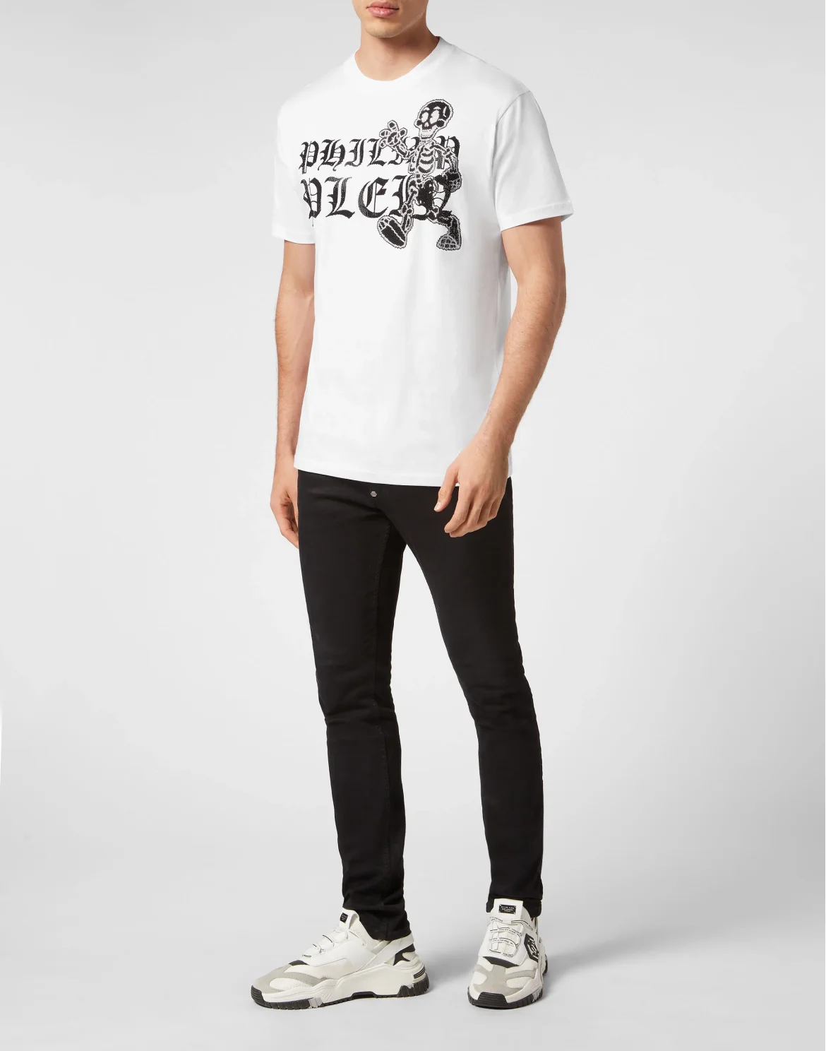 T-shirt Round Neck SS Skeleton, цвет: Белый
