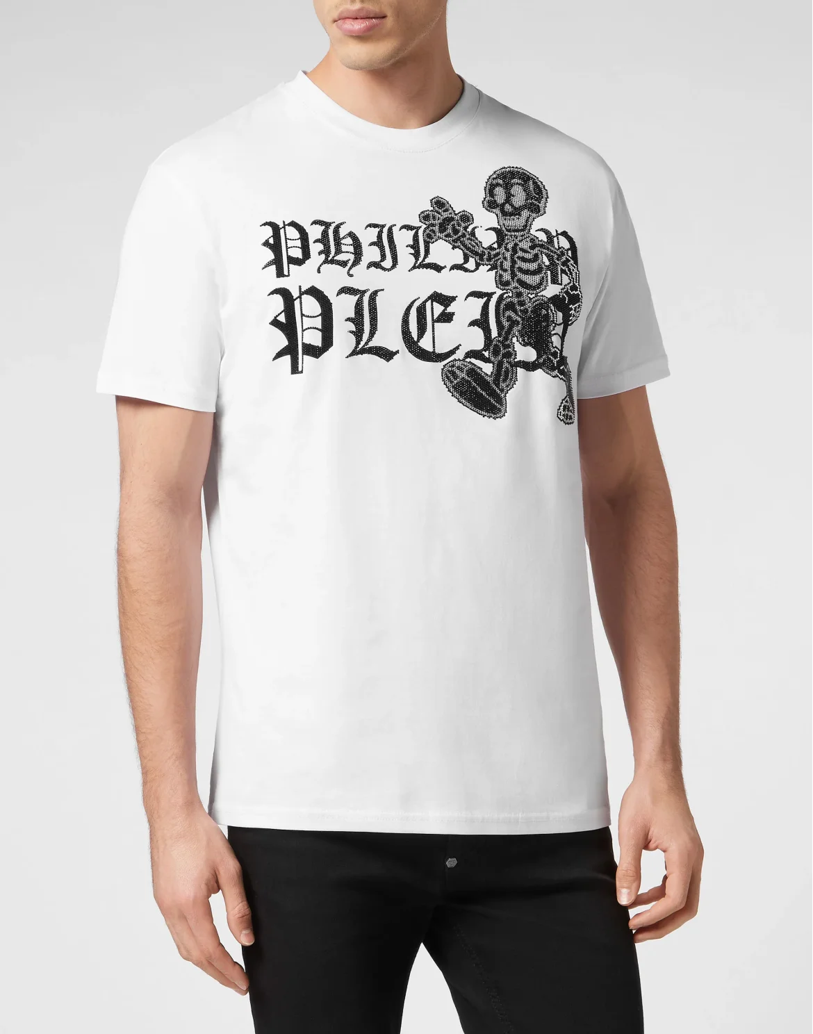 T-shirt Round Neck SS Skeleton, цвет: Белый