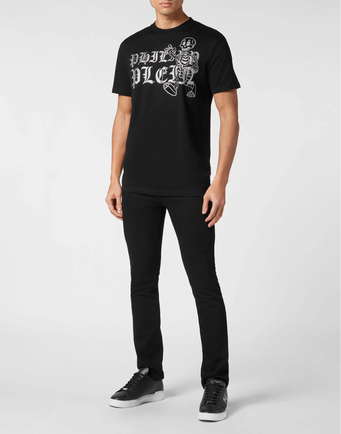 T-shirt Round Neck SS Skeleton, цвет: Черный