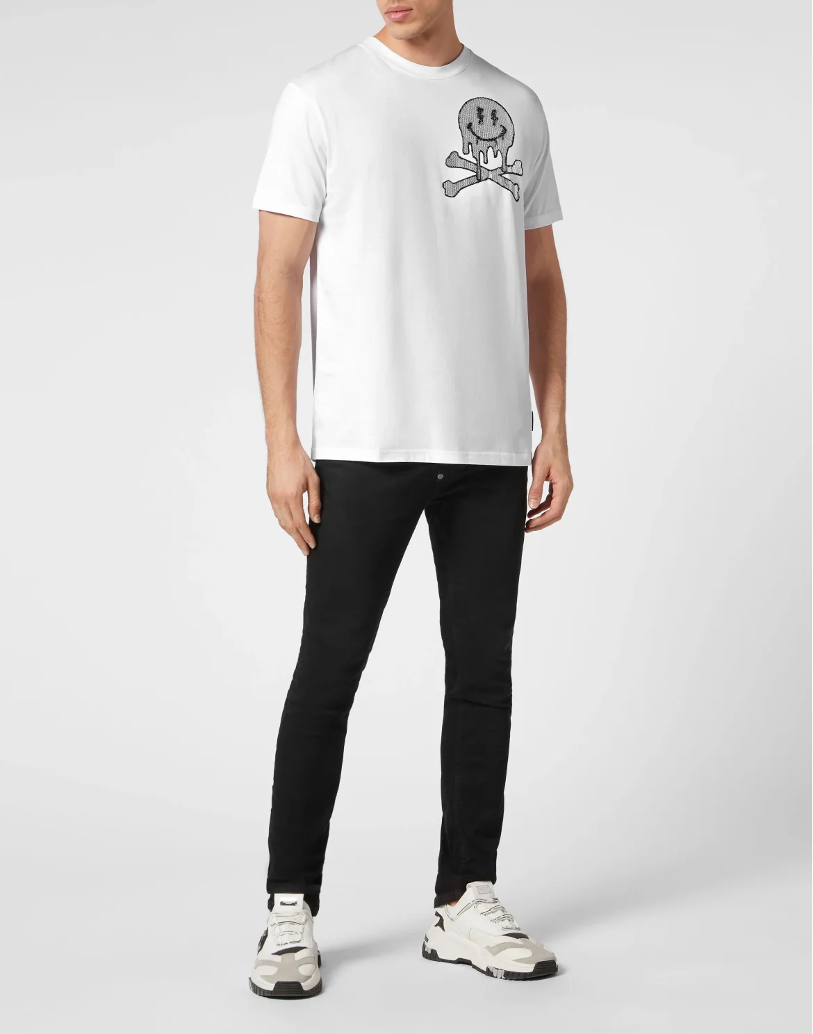 T-shirt Round Neck SS Skeleton, цвет: Белый
