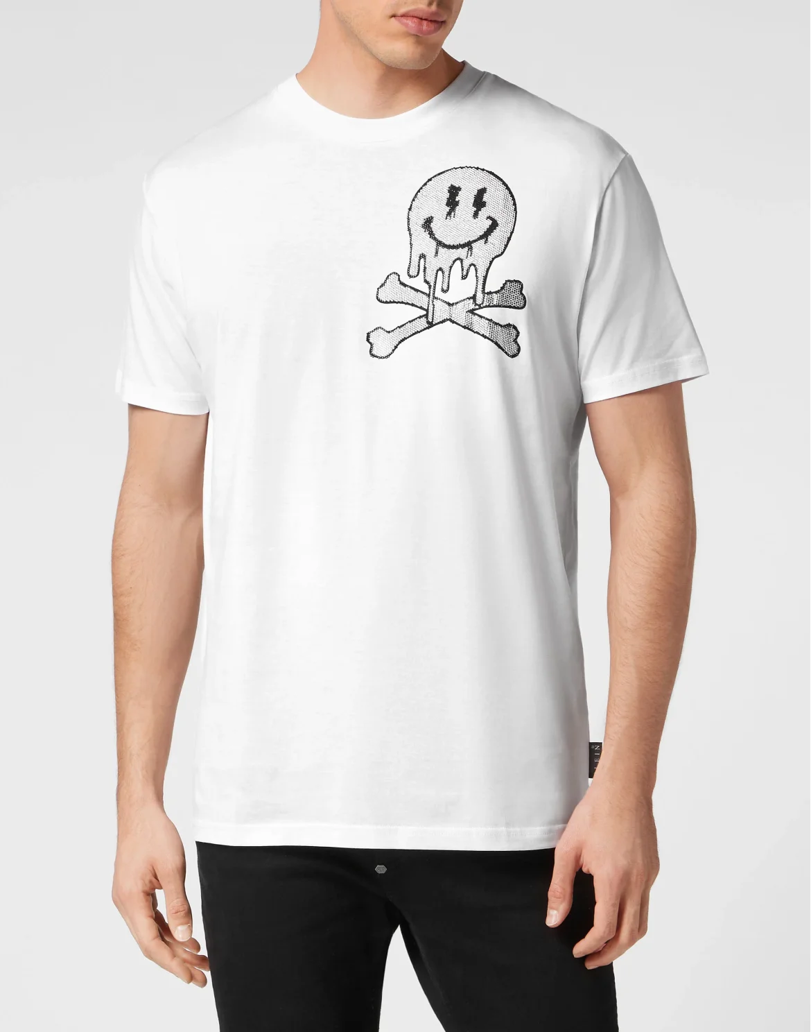 T-shirt Round Neck SS Skeleton, цвет: Белый