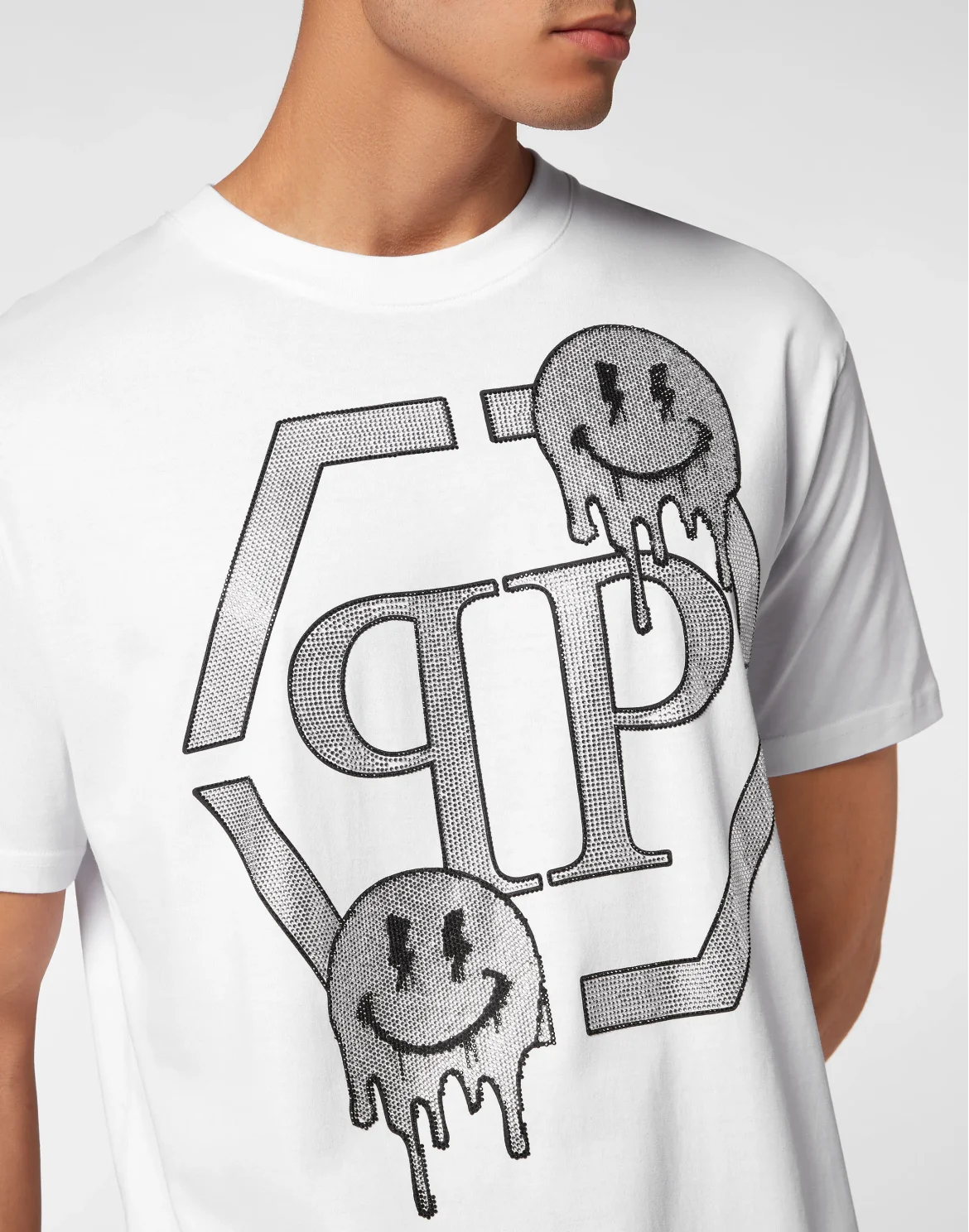 T-shirt Round Neck SS Smile, цвет: Белый
