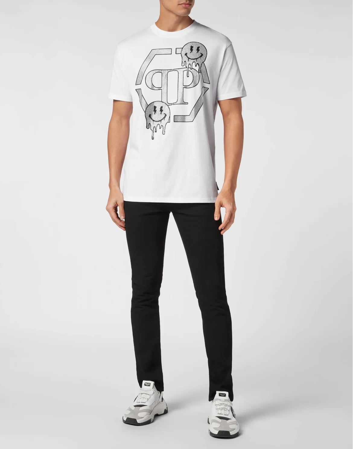 T-shirt Round Neck SS Smile, цвет: Белый