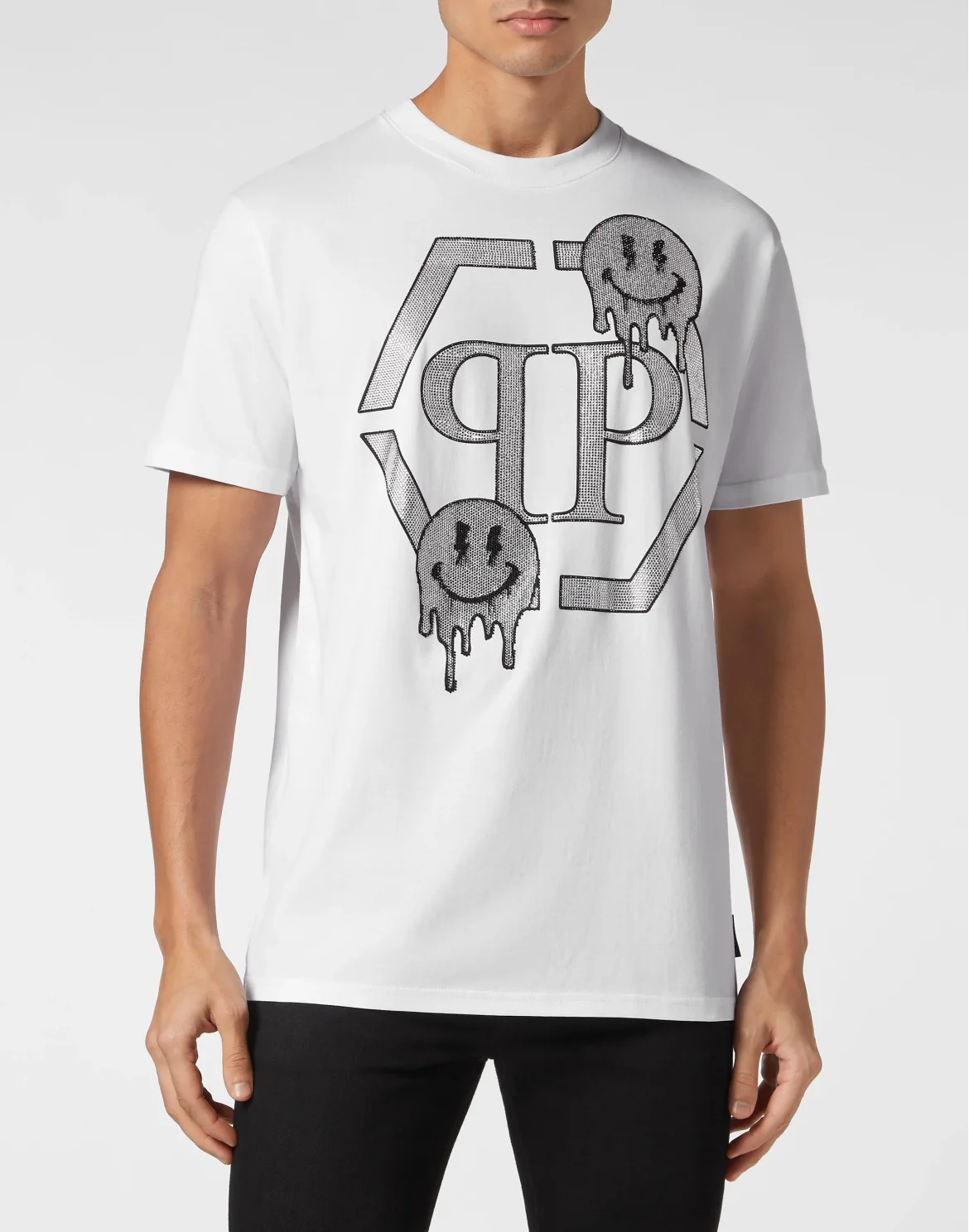 T-shirt Round Neck SS Smile, цвет: Белый