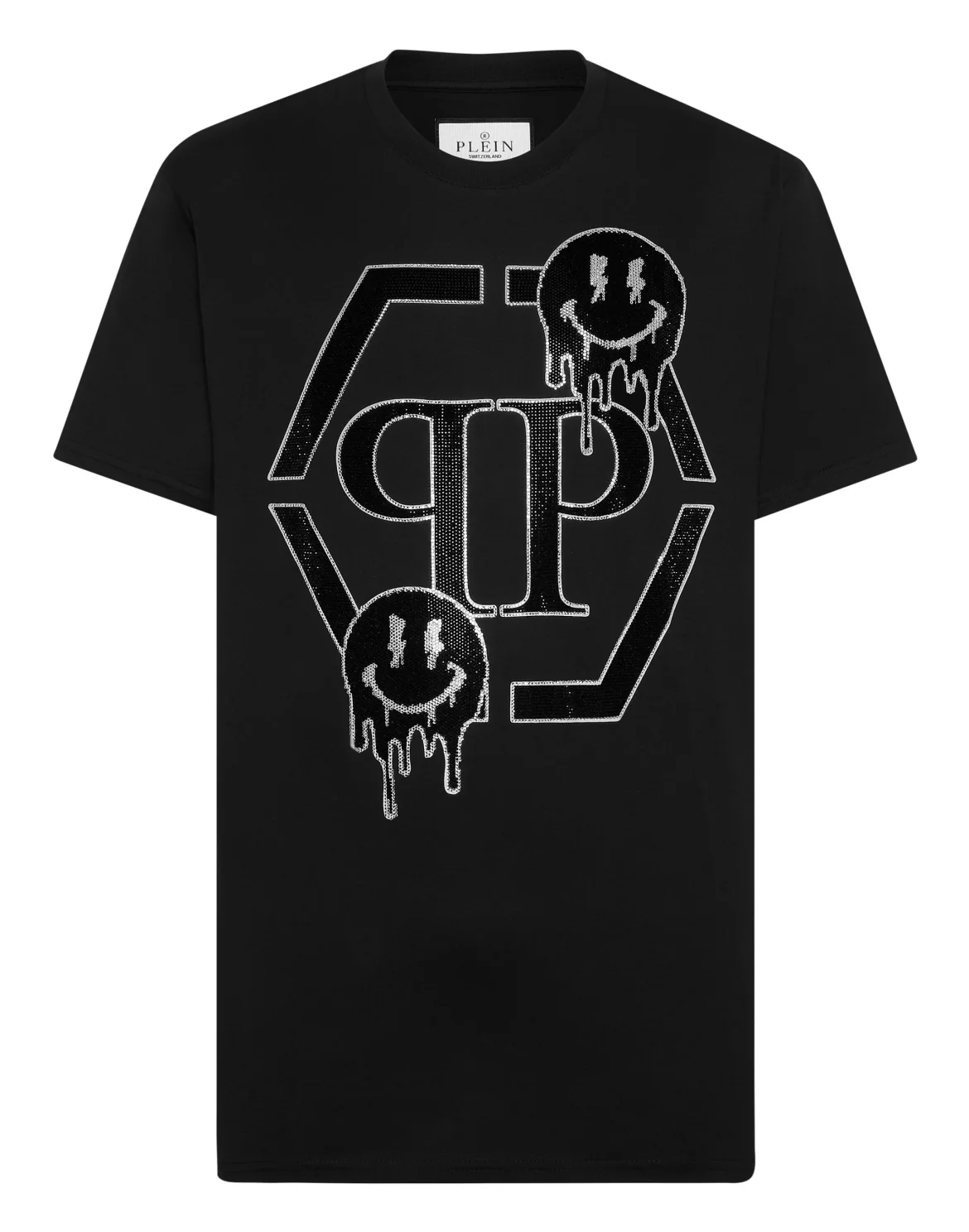 T-shirt Round Neck SS Smile, цвет: Черный