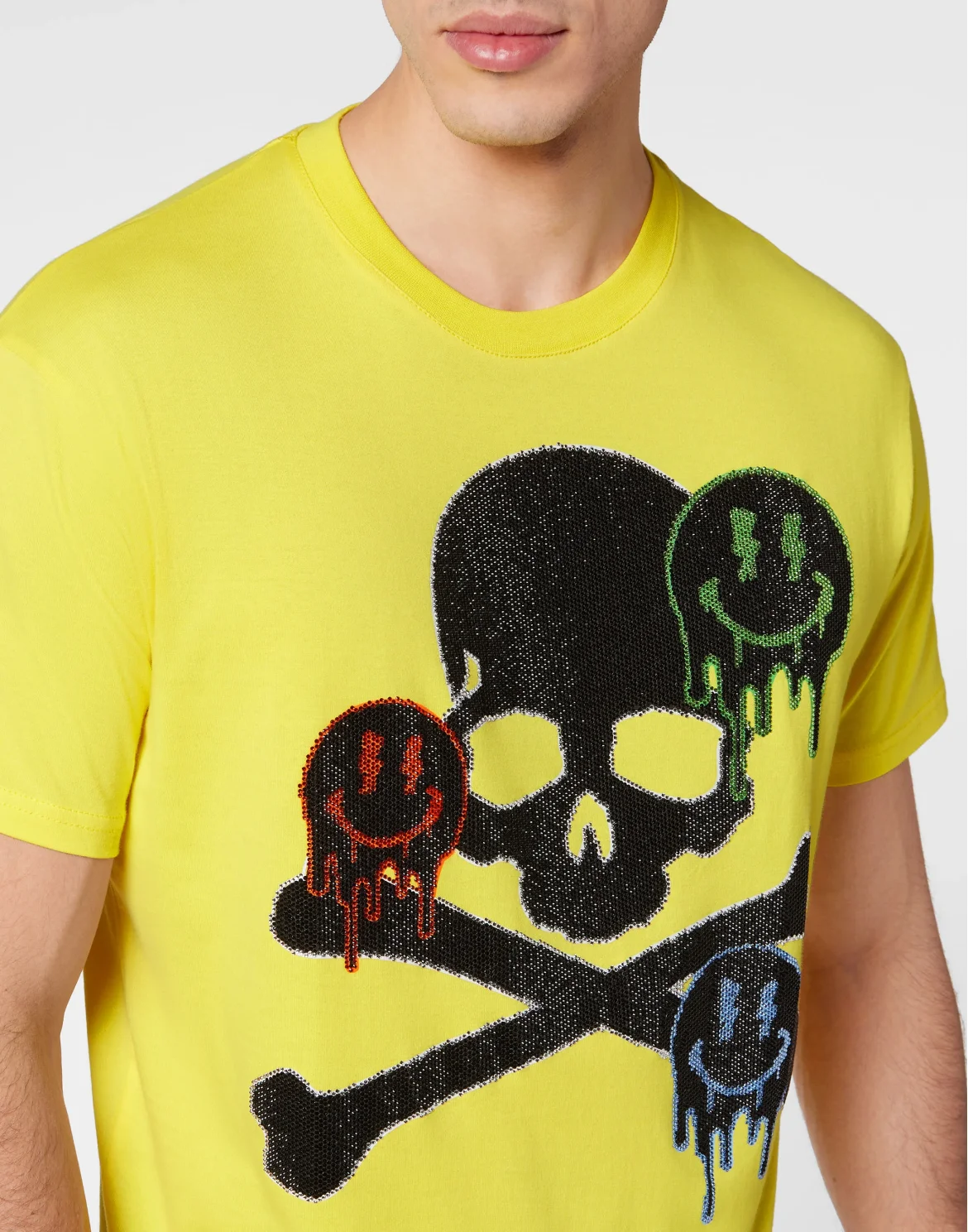 T-shirt Round Neck SS Skull&Bones, цвет: Желтый