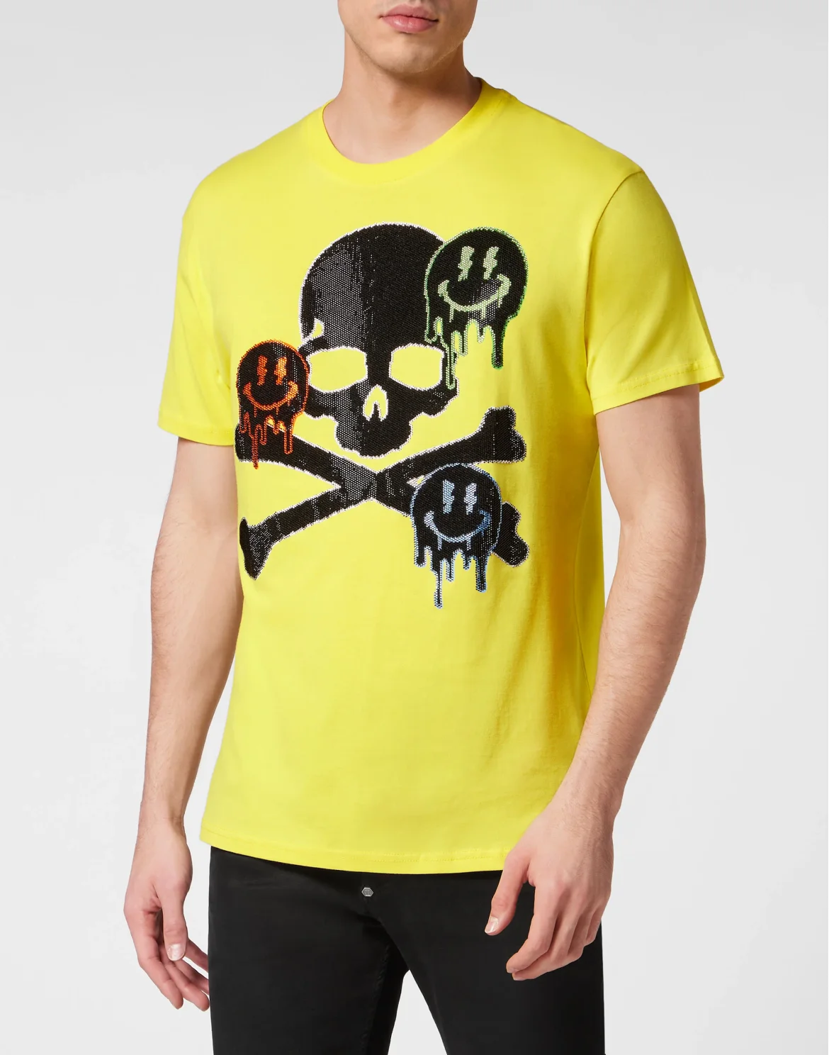 T-shirt Round Neck SS Skull&Bones, цвет: Желтый