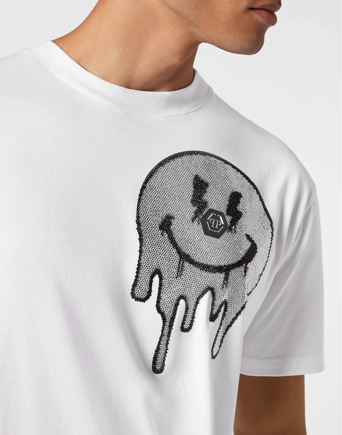 T-shirt Round Neck SS Smile, цвет: Белый
