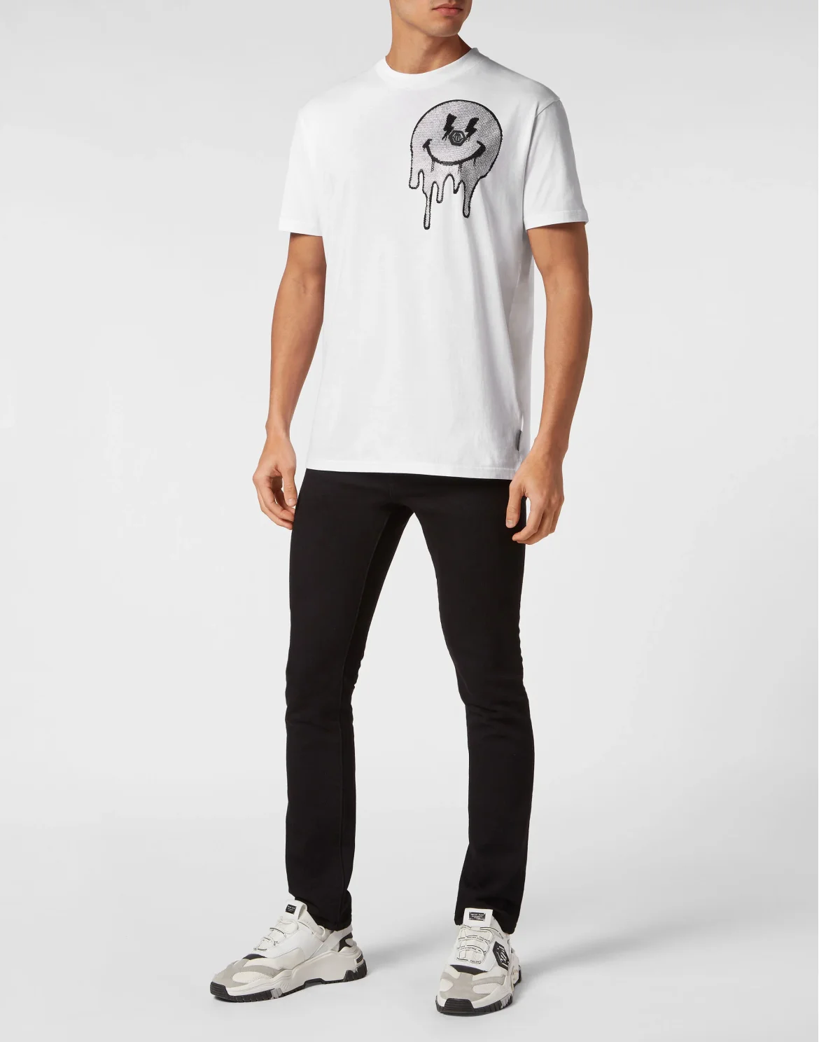 T-shirt Round Neck SS Smile, цвет: Белый