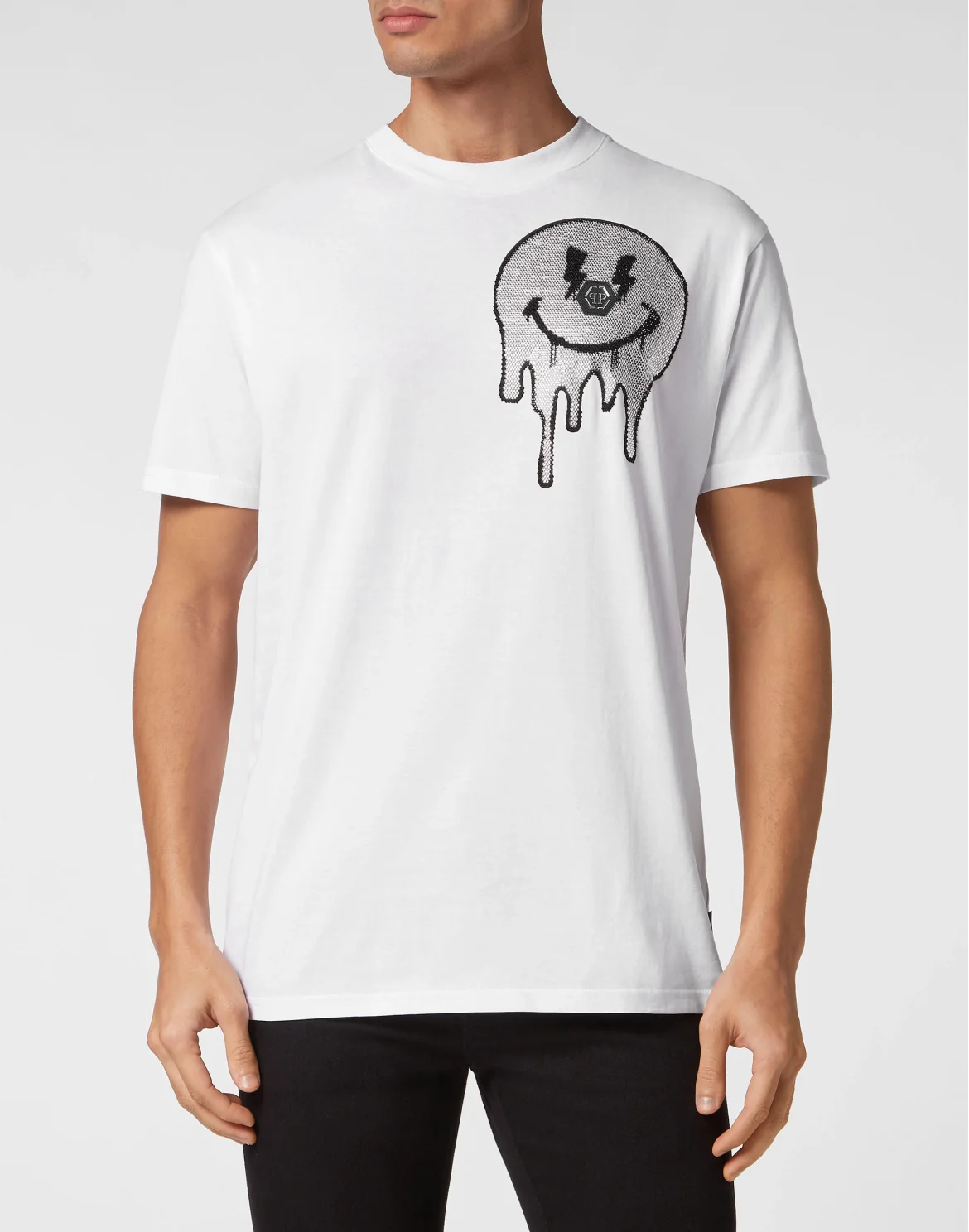 T-shirt Round Neck SS Smile, цвет: Белый