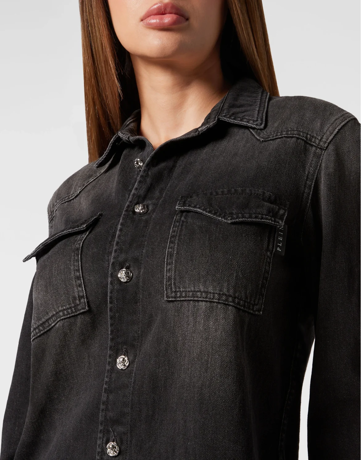 Denim Regular Shirt, цвет: Черный