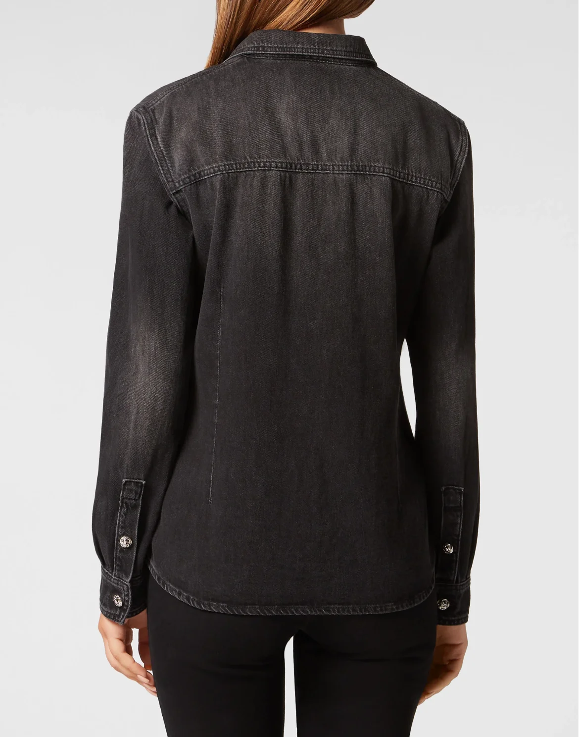 Denim Regular Shirt, цвет: Черный