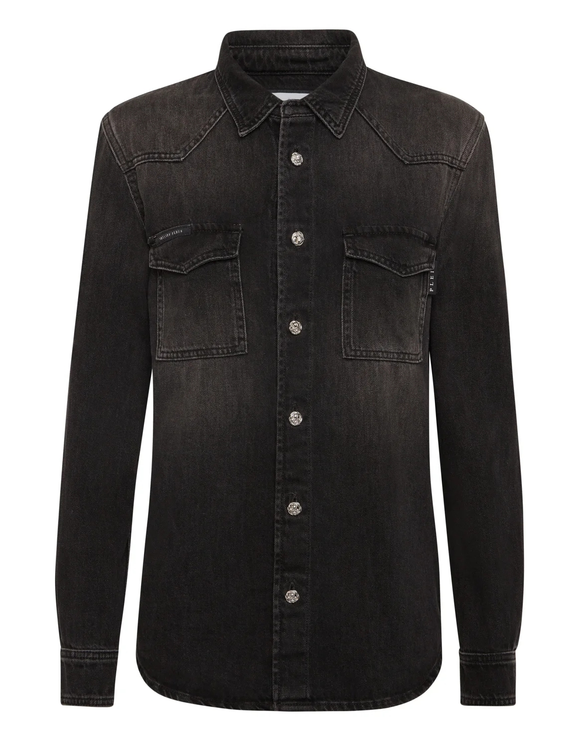 Denim Regular Shirt, цвет: Черный