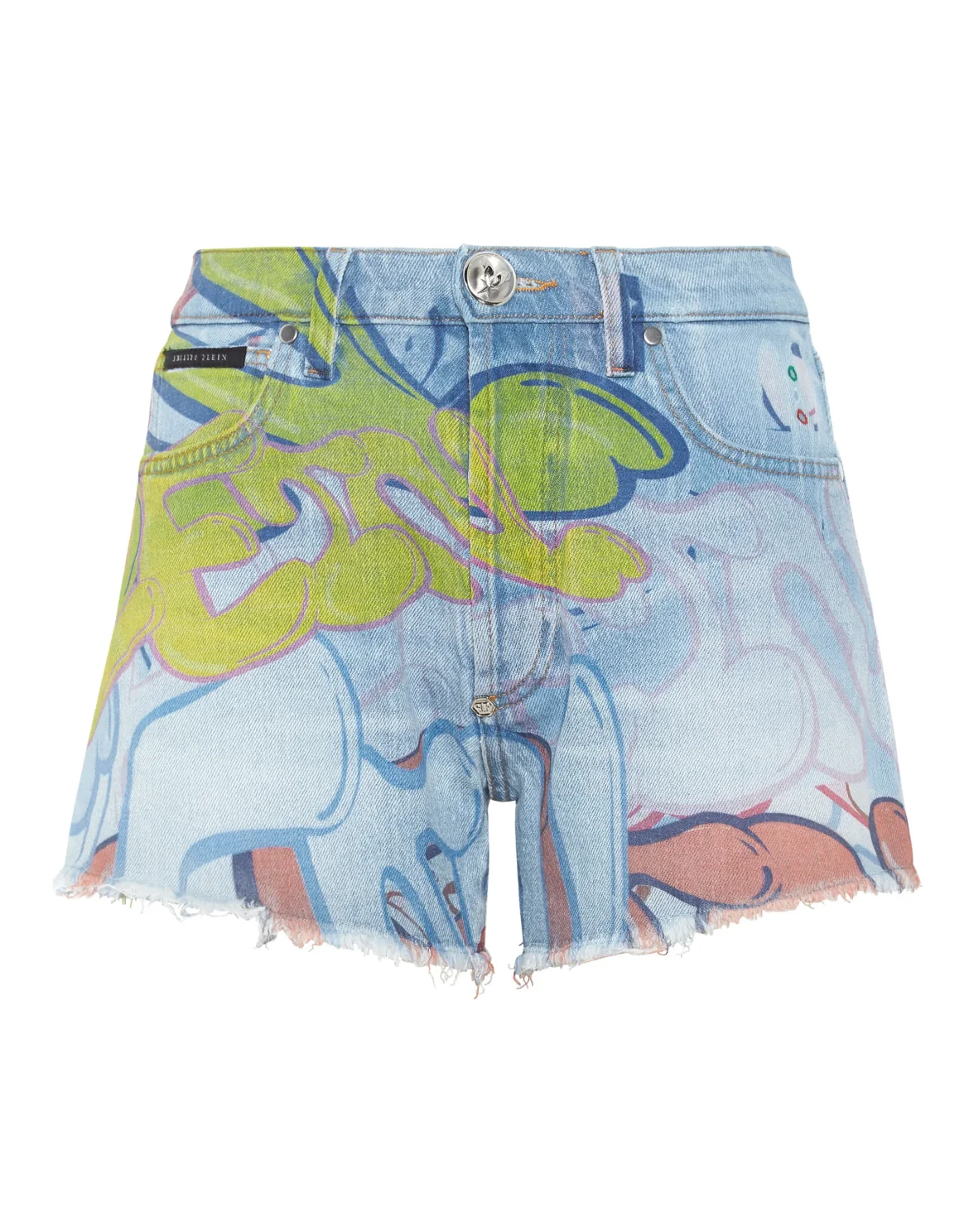 Denim Hot pants Bombing Graffiti, цвет: Мультиколор