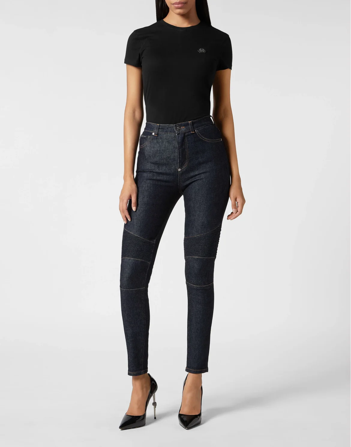 Denim Trousers Low Rise Bliker, цвет: Синий