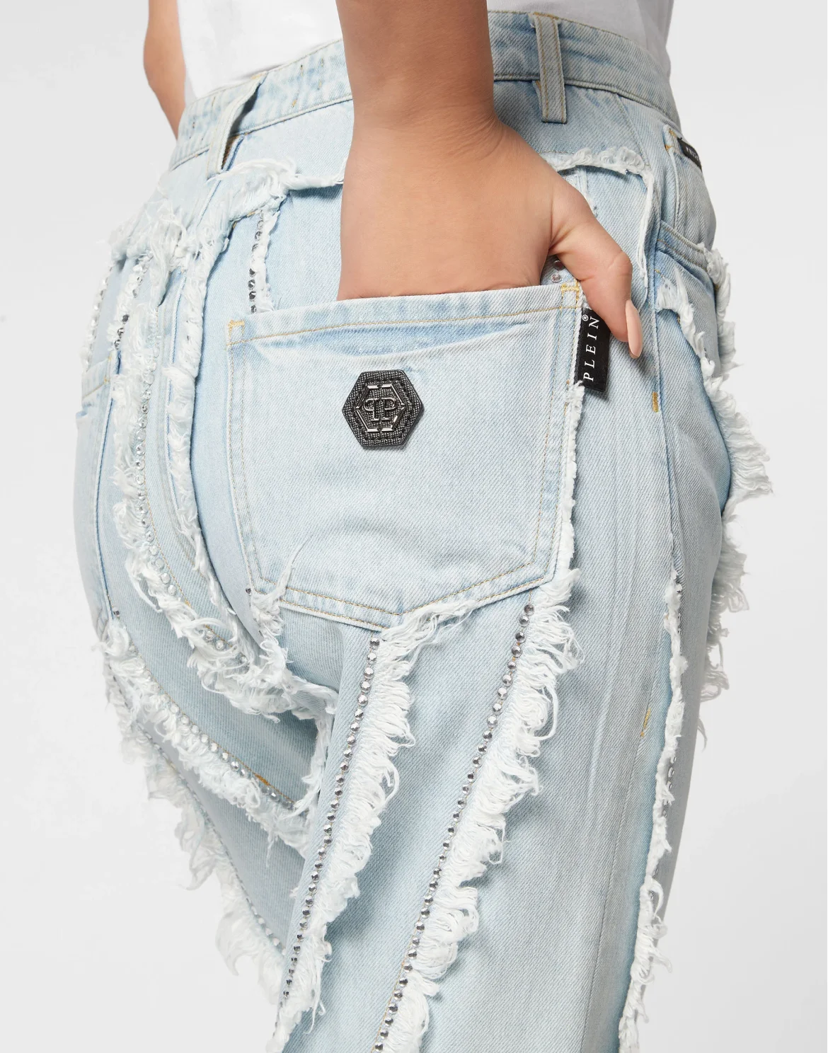 Denim Trousers Mom Fit, цвет: Голубой