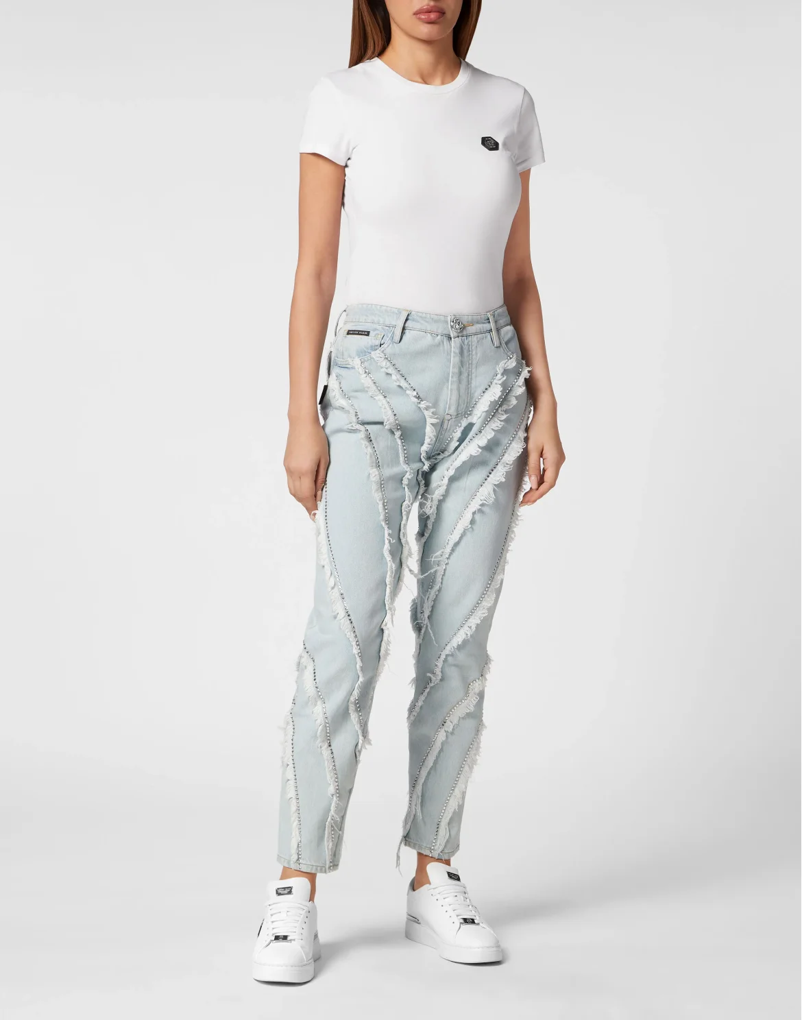 Denim Trousers Mom Fit, цвет: Голубой