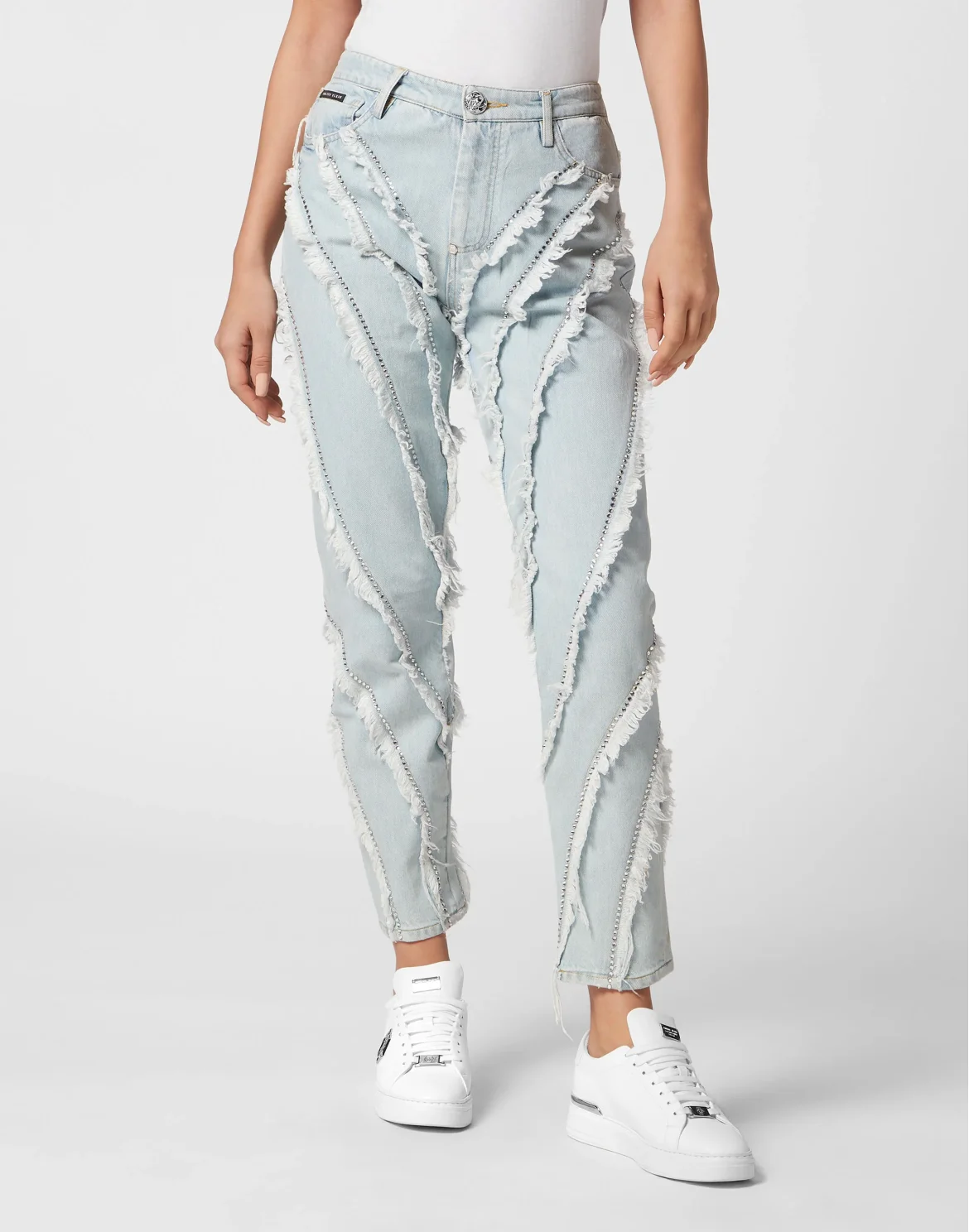 Denim Trousers Mom Fit, цвет: Голубой