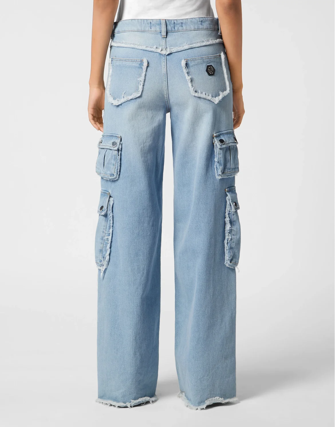 Denim Cargo Trousers, цвет: Синий