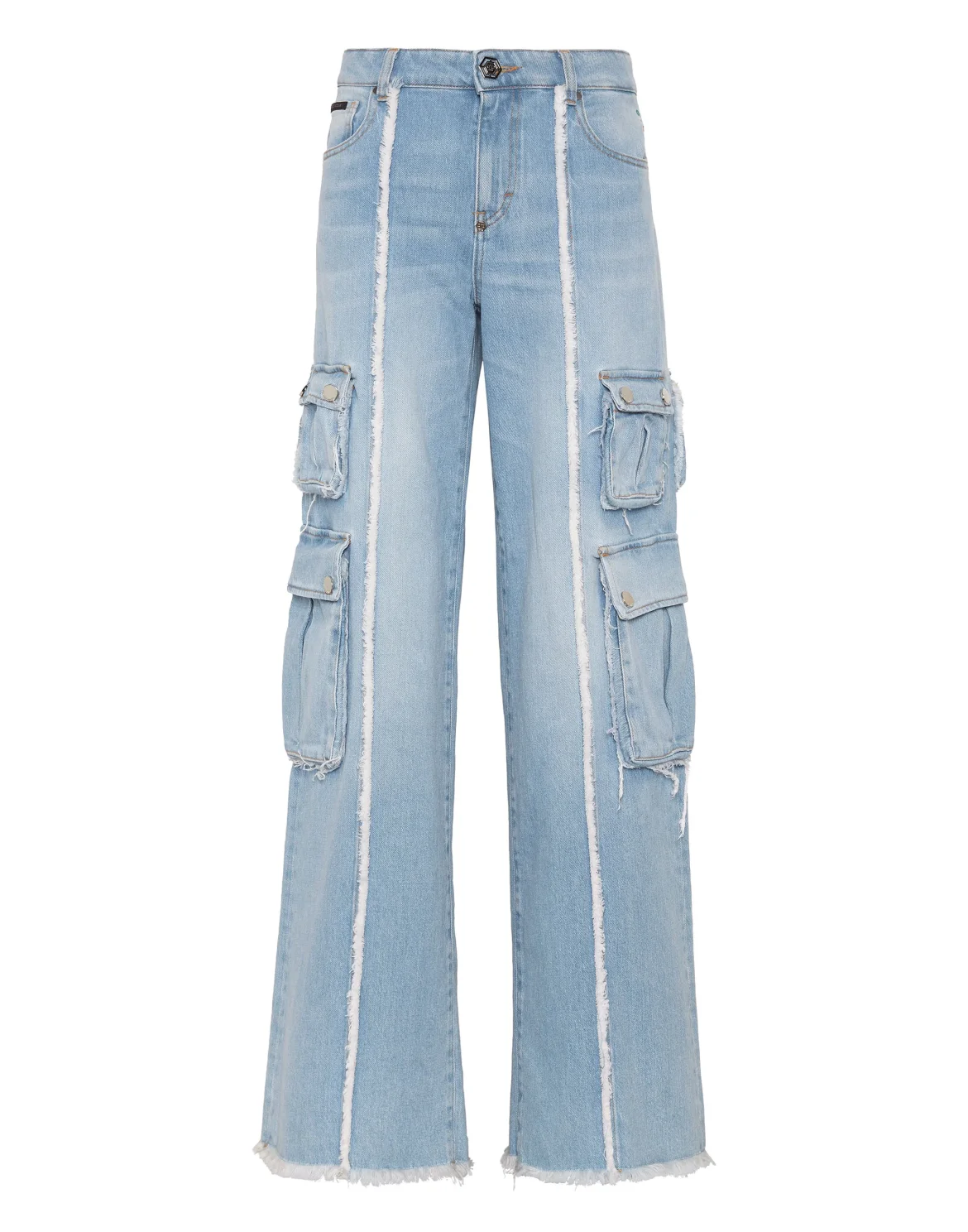 Denim Cargo Trousers, цвет: Синий