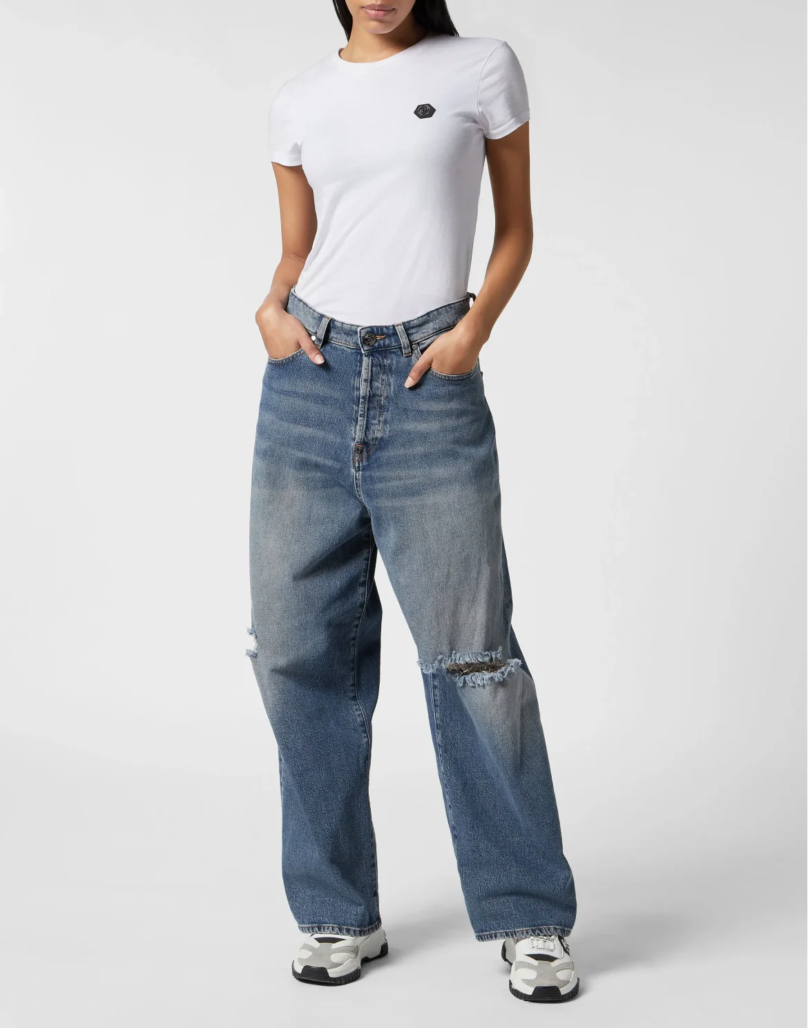 Denim Super Street Fit Trousers, цвет: Синий